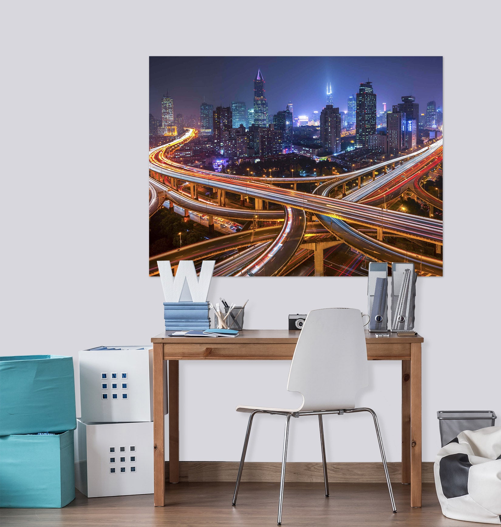 3D Lights Street 128 Marco Carmassi Wall Sticker