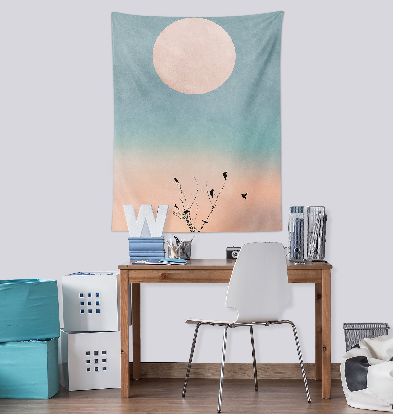 3D Moon Sky 5286 Boris Draschoff Tapestry Hanging Cloth Hang