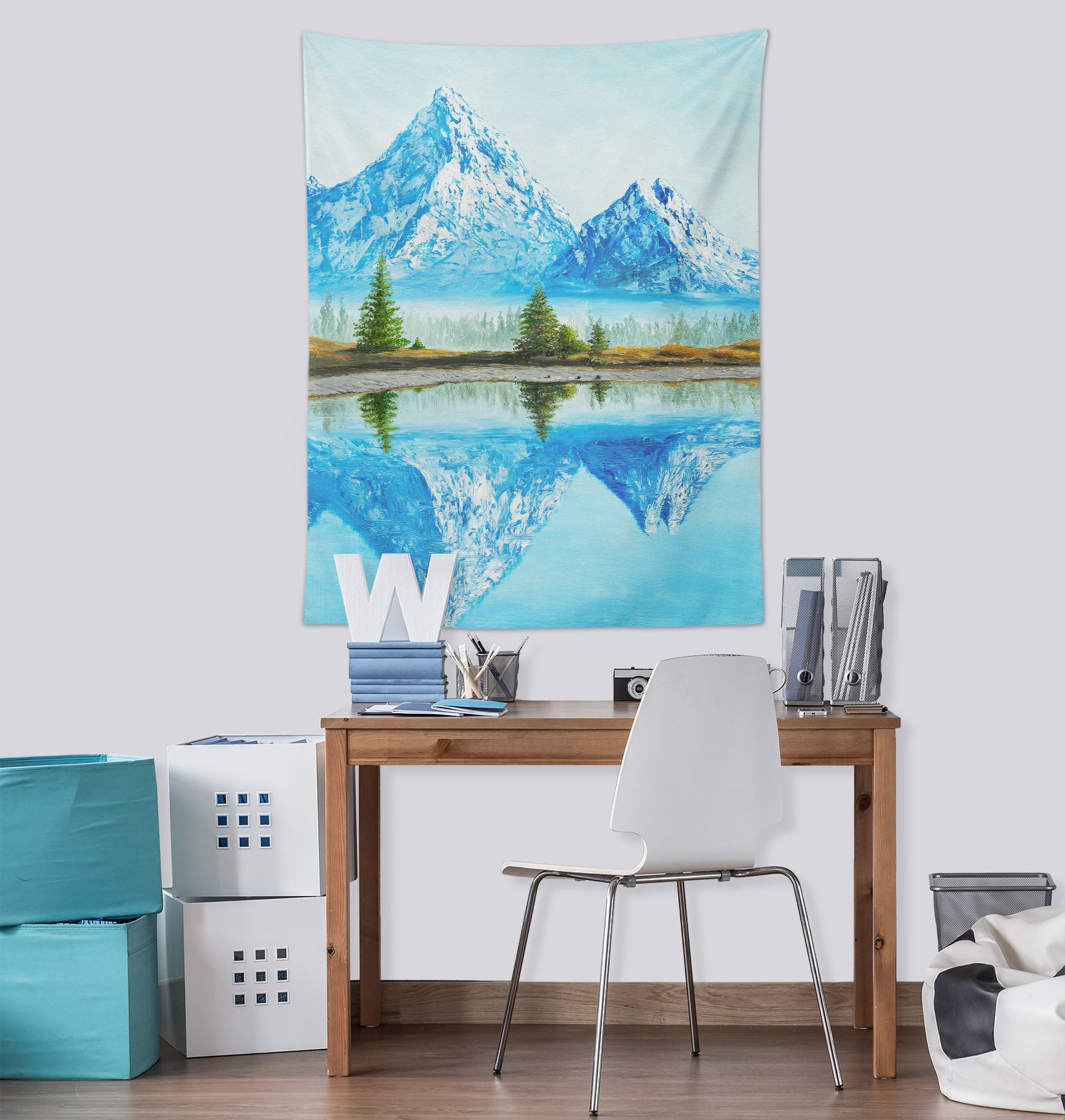 3D Snow Mountain Lake 5297 Marina Zotova Tapestry Hanging Cloth Hang