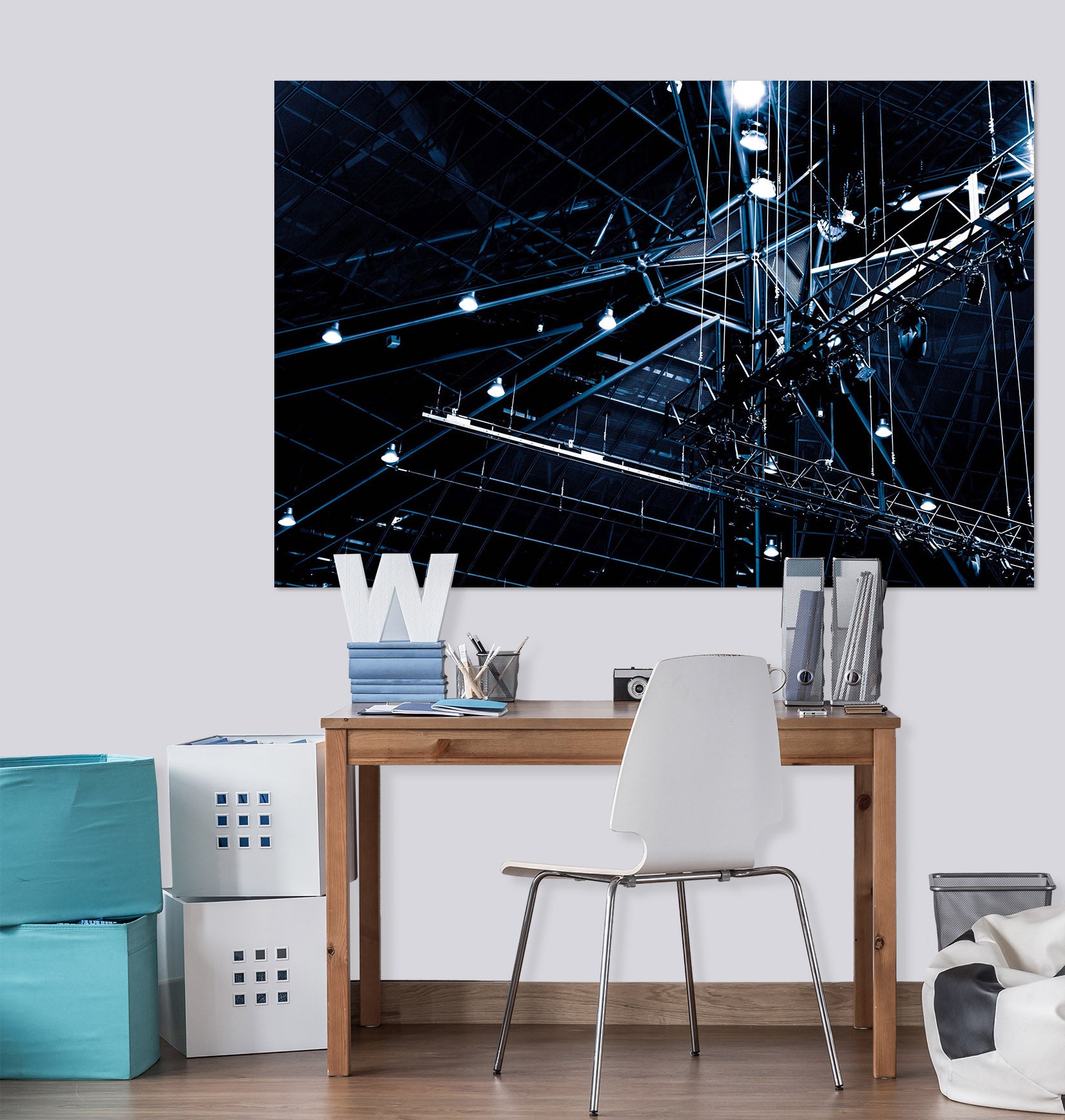 3D Night Lights 011 Noirblanc777 Wall Sticker