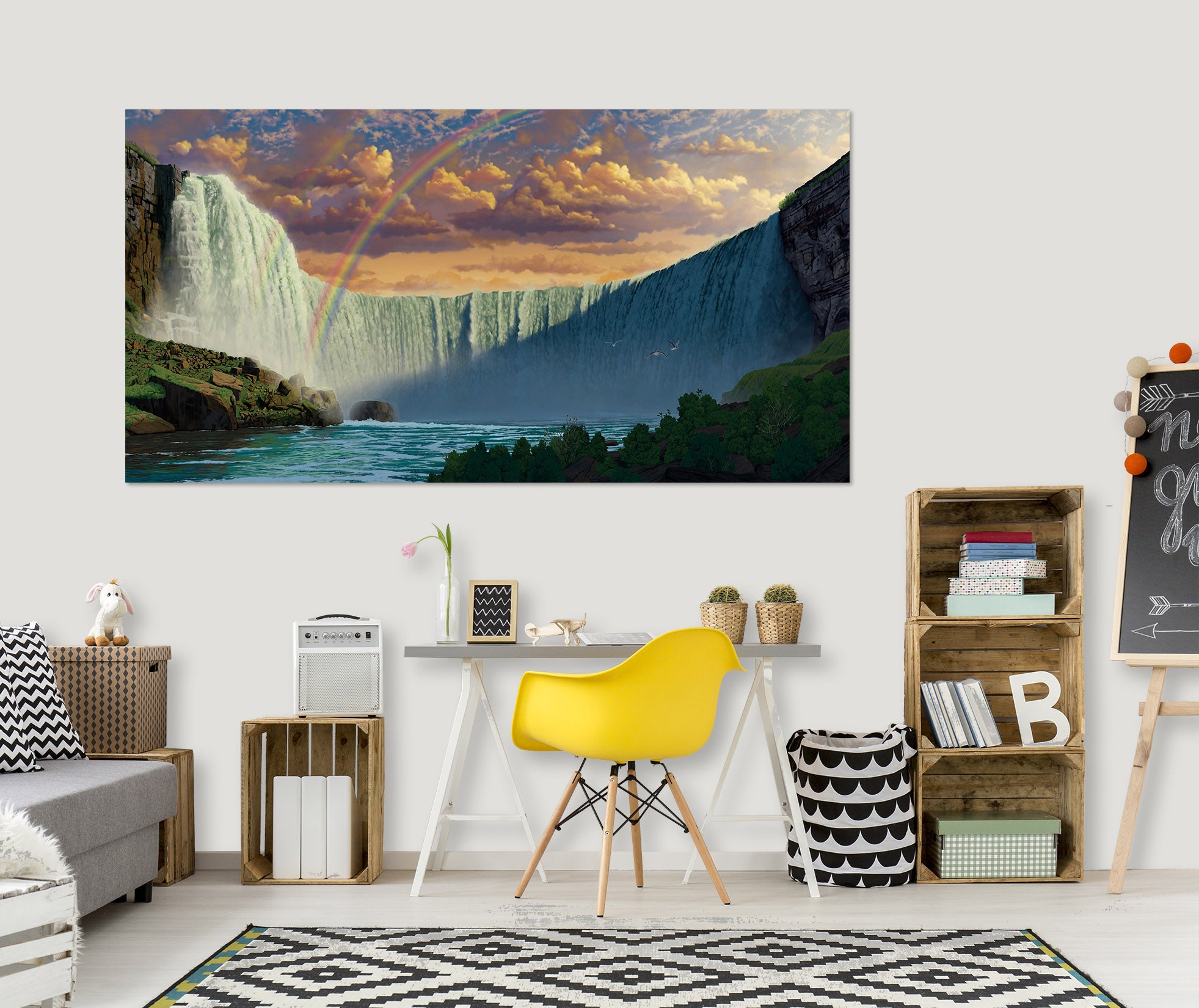 3D Niagara Falls 055 Vincent Hie Wall Sticker