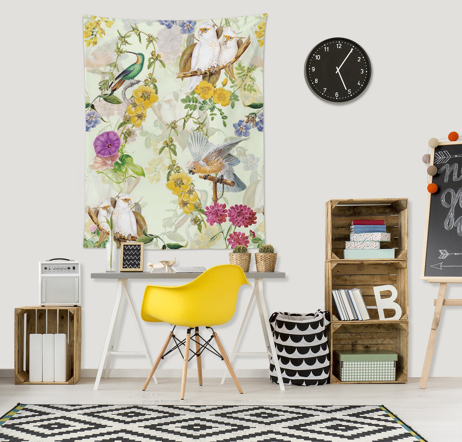 3D Yellow Flower 5370 Uta Naumann Tapestry Hanging Cloth Hang