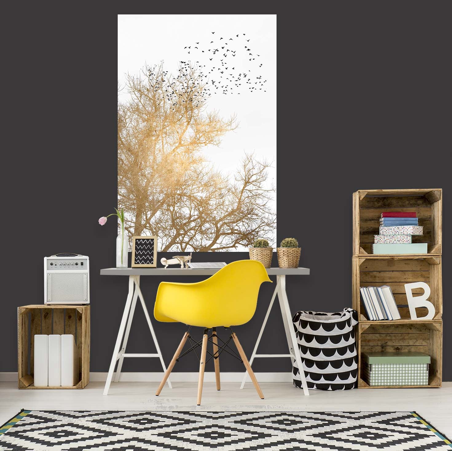 3D Sunny Forest 150 Boris Draschoff Wall Sticker