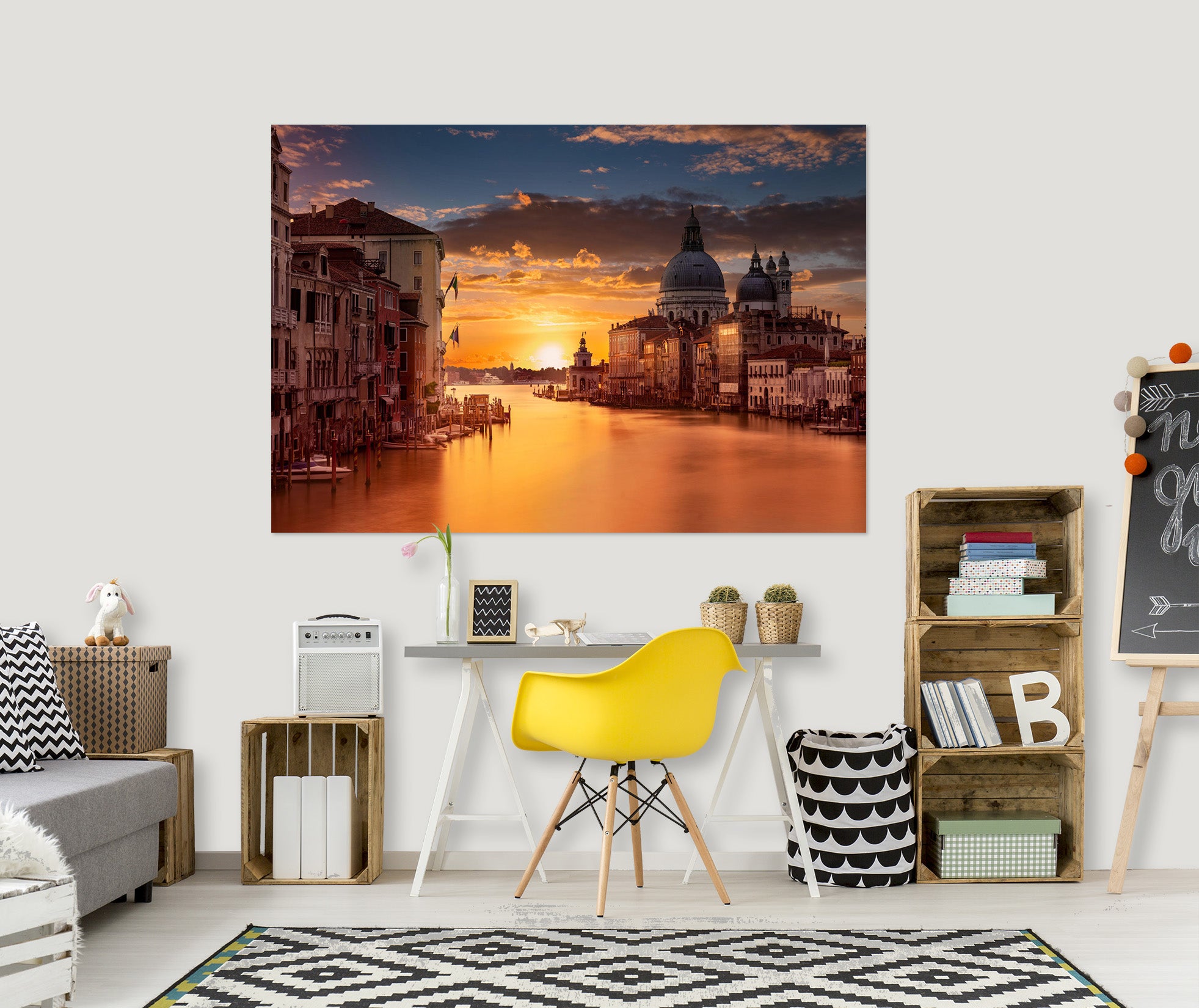 3D Waterside River 158 Marco Carmassi Wall Sticker