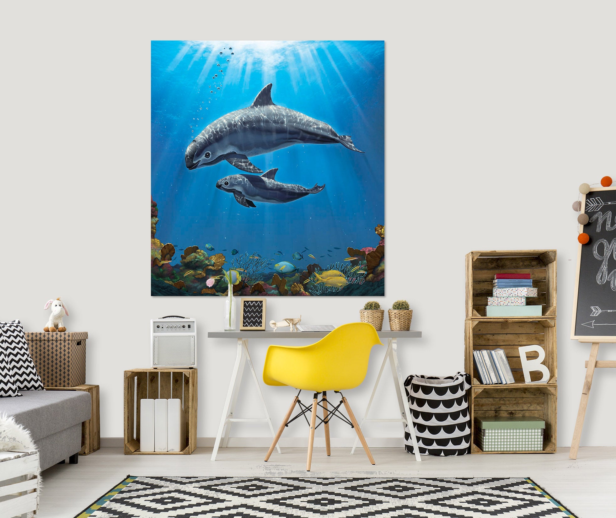 3D Vaquita Critically Endangered 090 Vincent Hie Wall Sticker