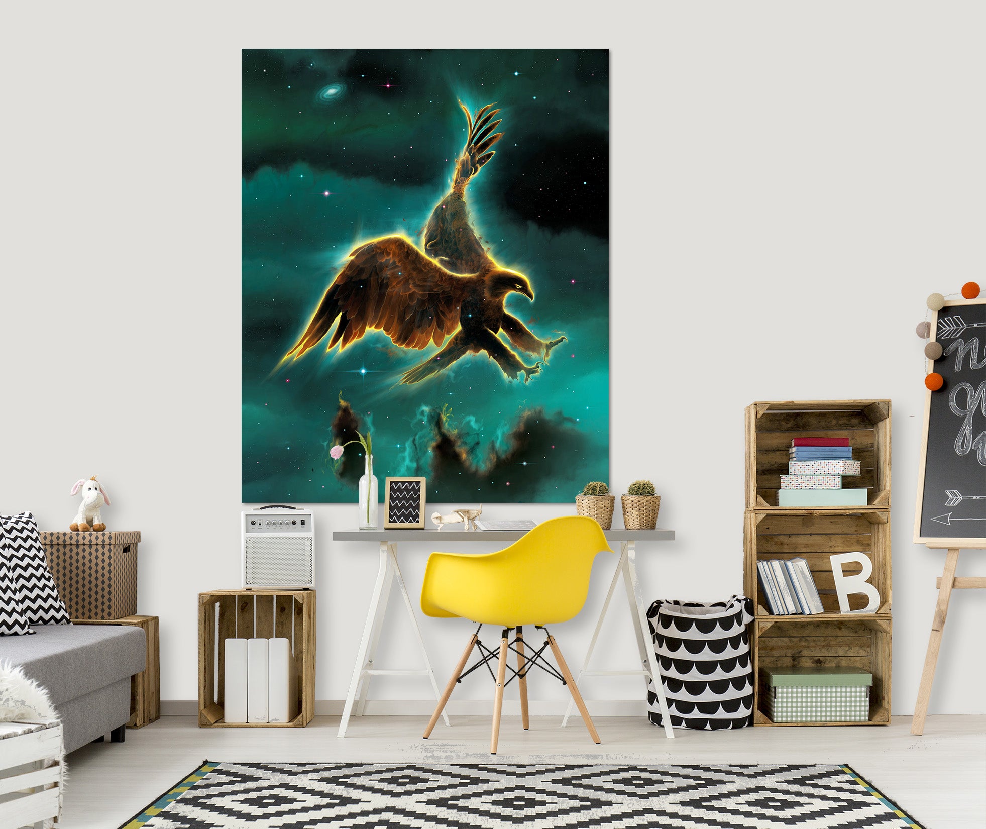 3D Eagle Galaxy 035 Vincent Hie Wall Sticker