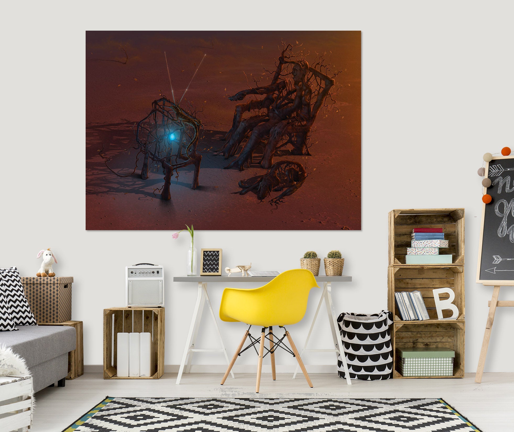 3D Remote 064 Vincent Hie Wall Sticker