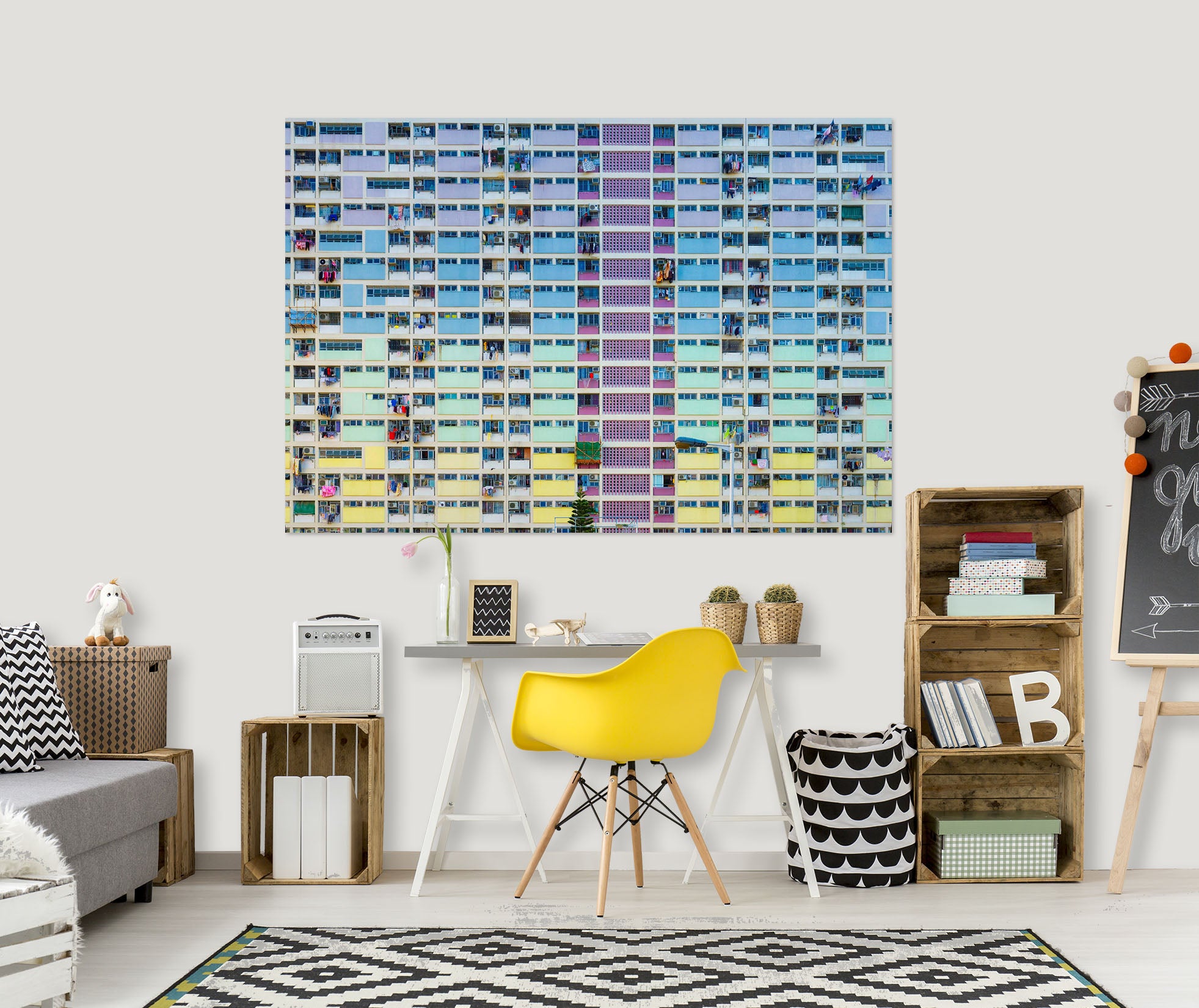 3D Multicolored Glass 156 Marco Carmassi Wall Sticker
