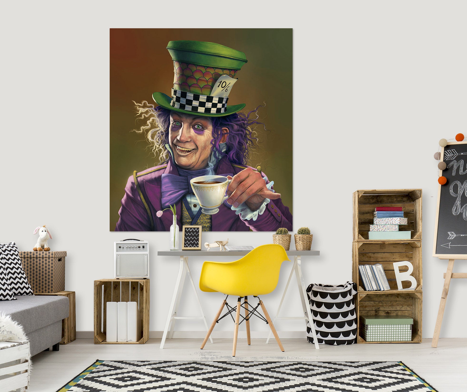 3D Mad Hatter Def 050 Vincent Hie Wall Sticker
