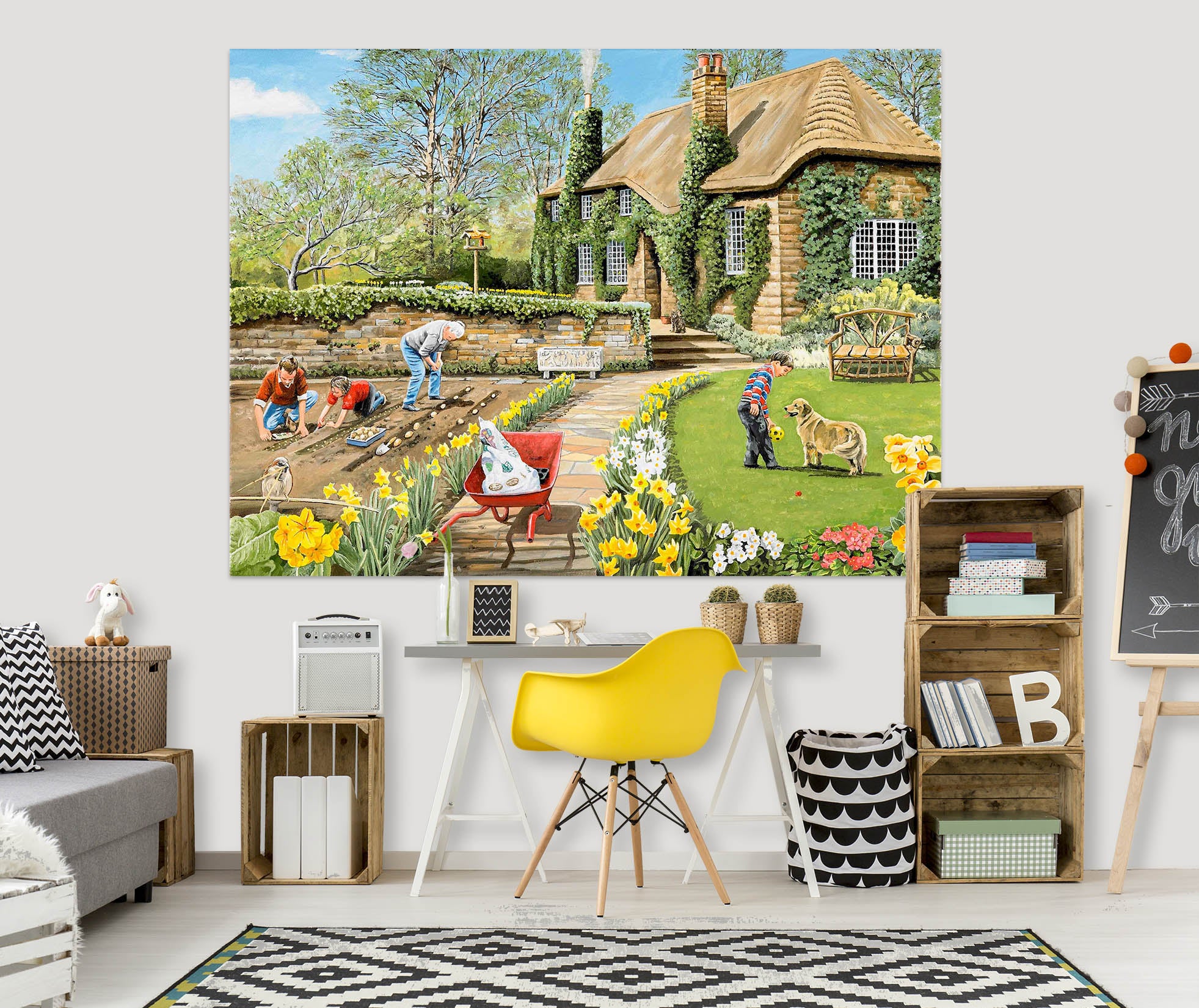 3D Spring Gardening 061 Trevor Mitchell Wall Sticker