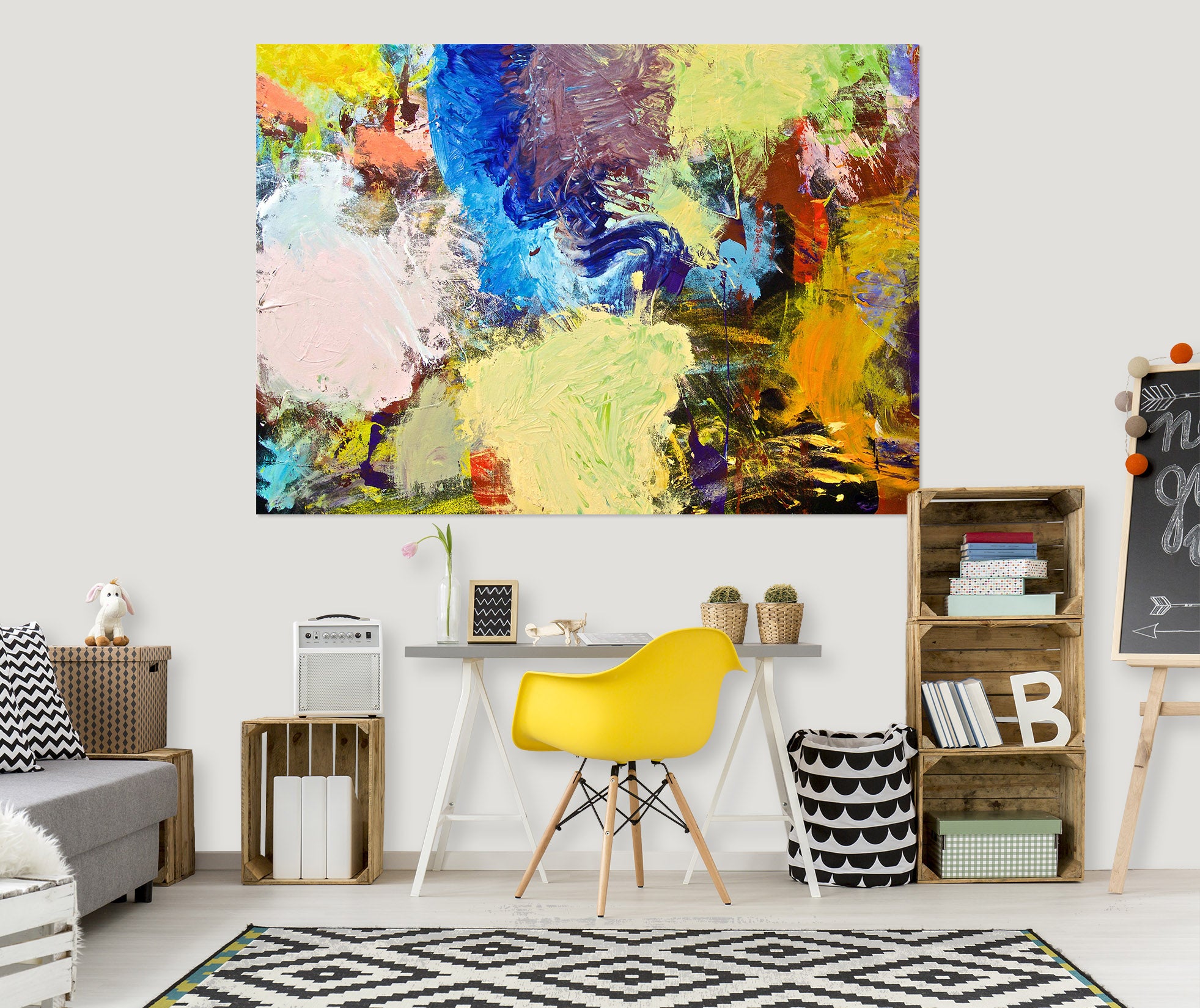 3D Painted Fireworks 014 Allan P. Friedlander Wall Sticker