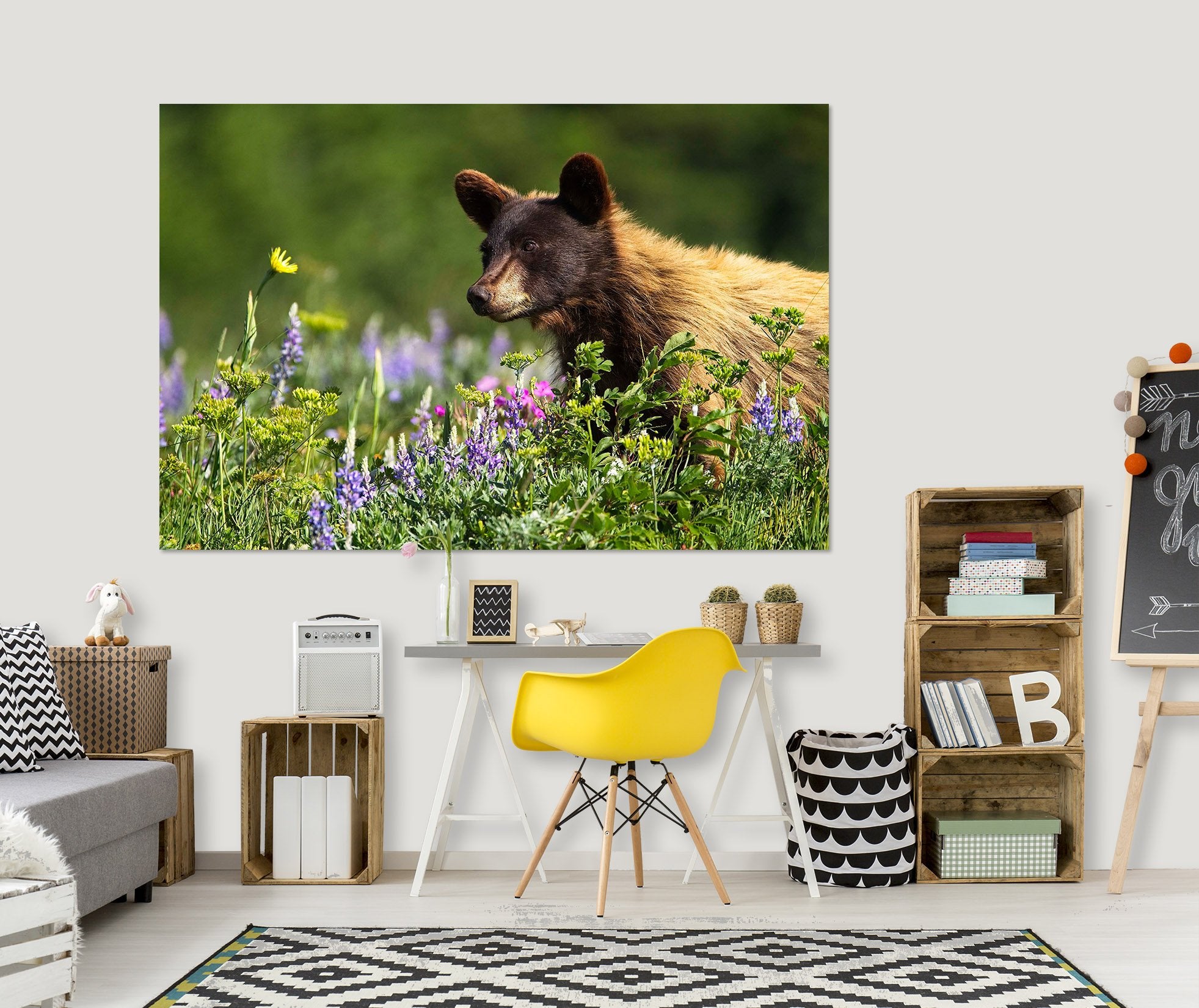 3D Bear Cub 004 Kathy Barefield Wall Sticker Wallpaper AJ Wallpaper 2 