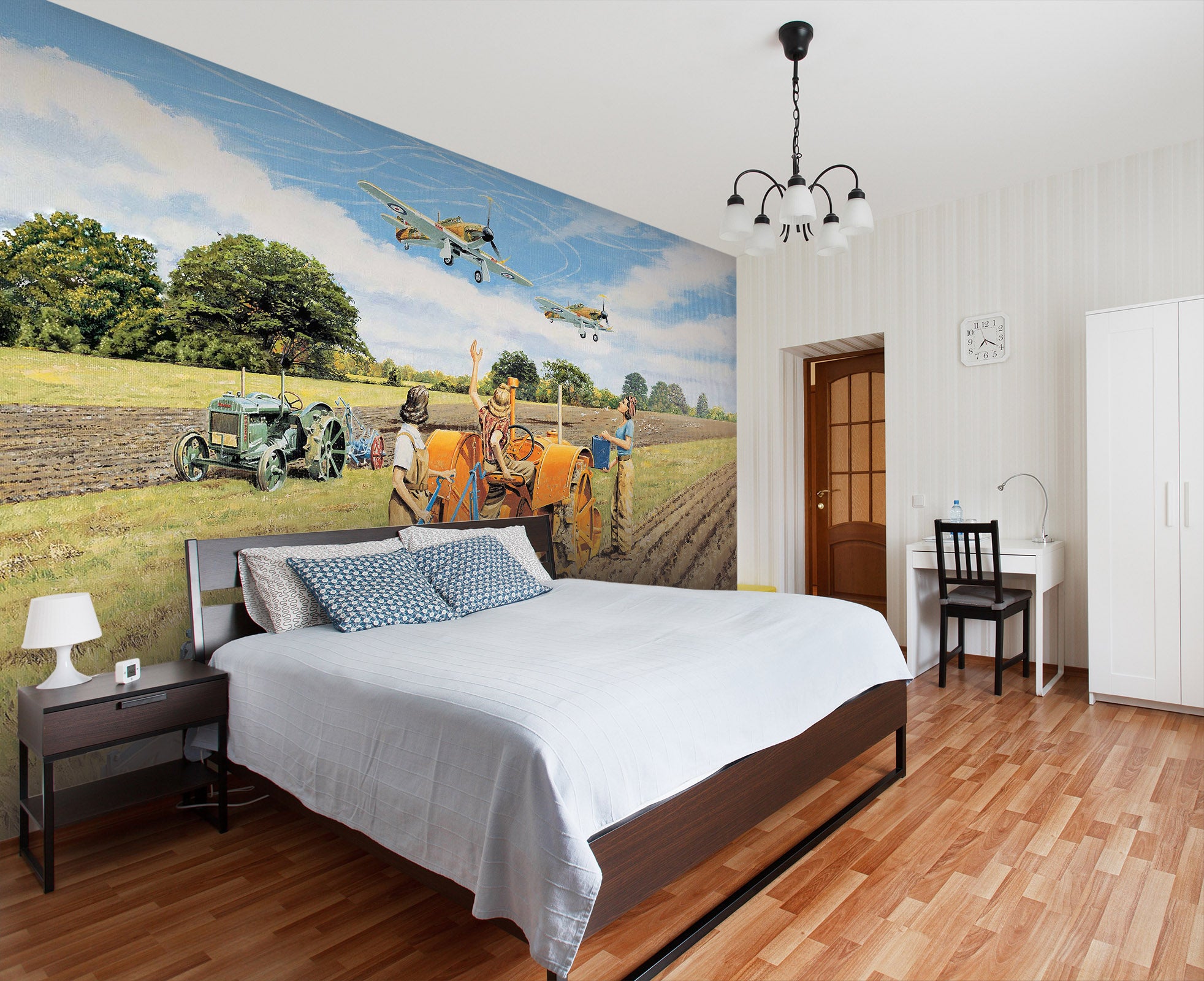 3D Ploughing For Britain 1045 Trevor Mitchell Wall Mural Wall Murals