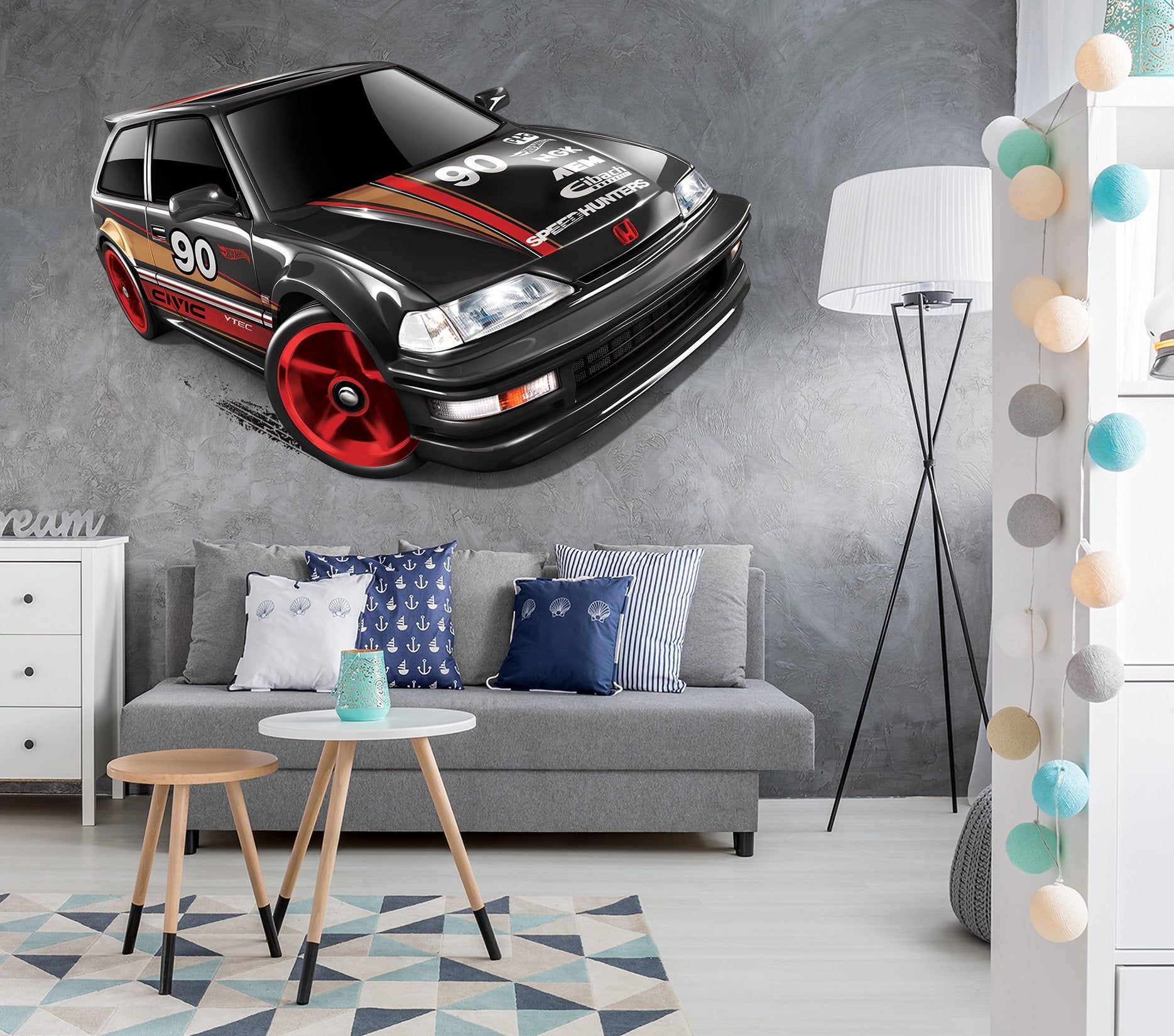 3D Black Red Car 0002 Vehicles Wallpaper AJ Wallpaper 