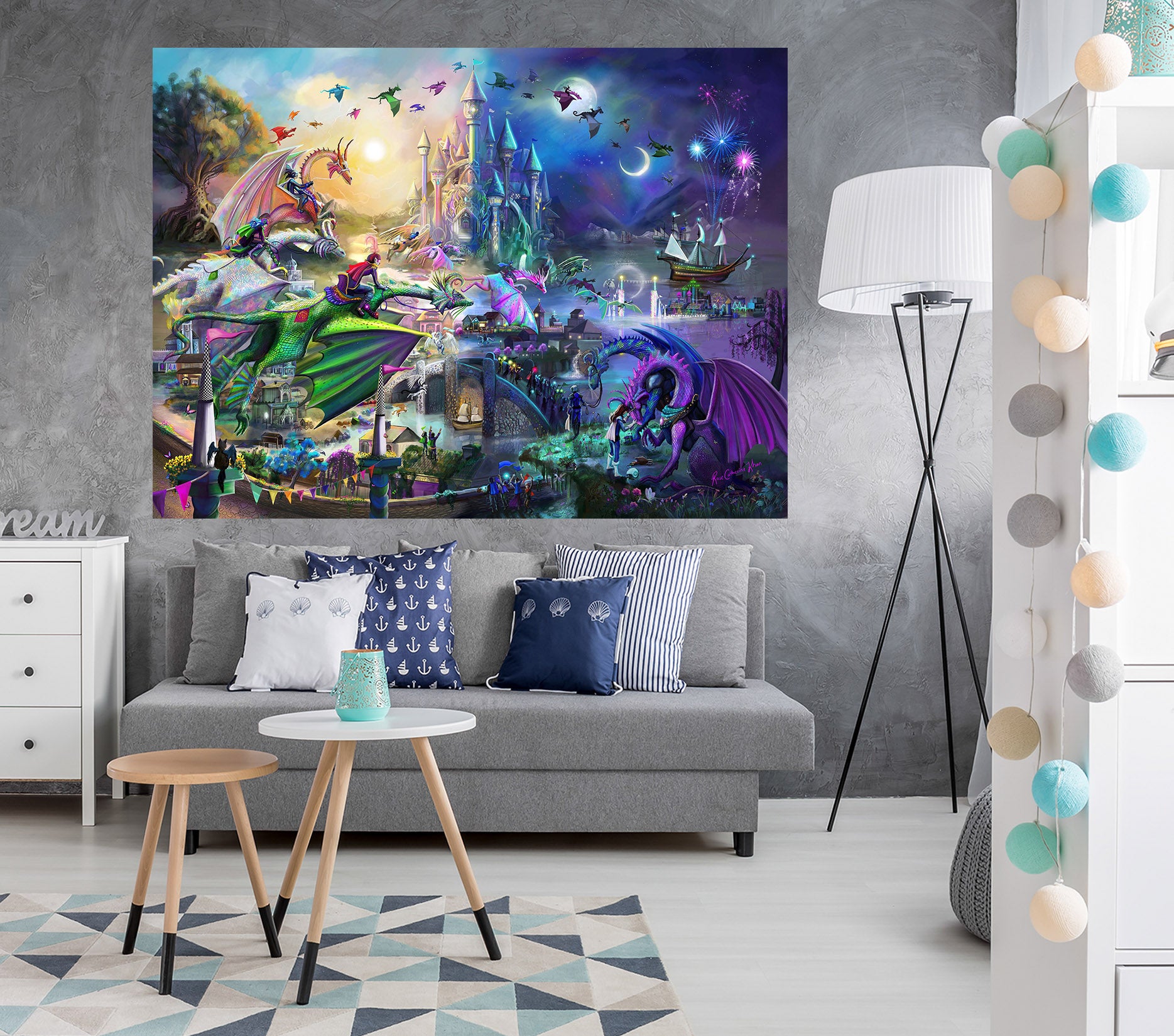 3D Mini World 108 Rose Catherine Khan Wall Sticker