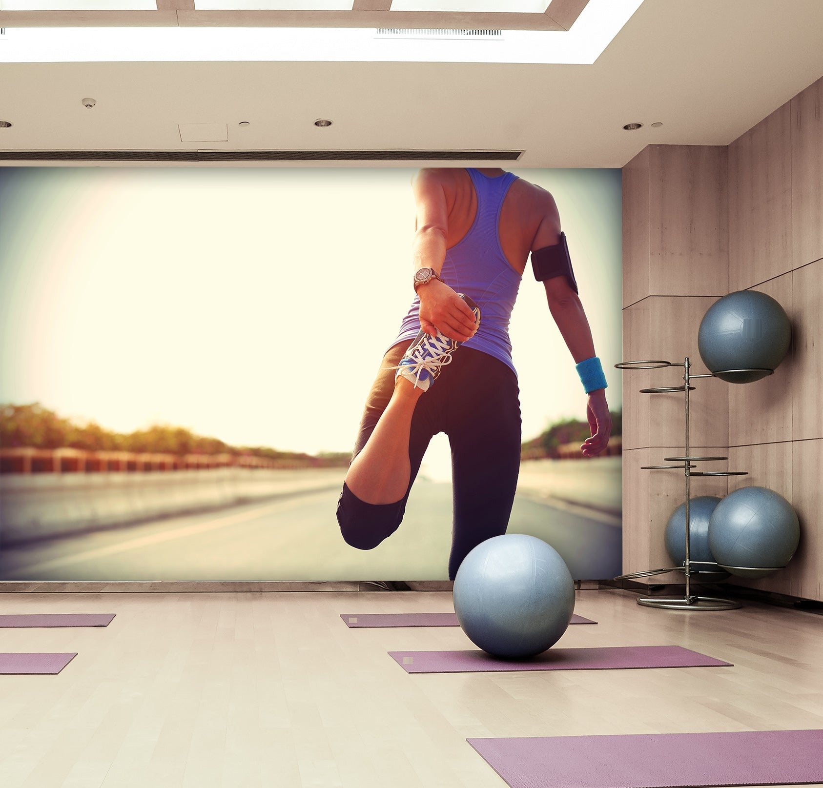3D Stretching Movement 065 Wall Murals Wallpaper AJ Wallpaper 2 