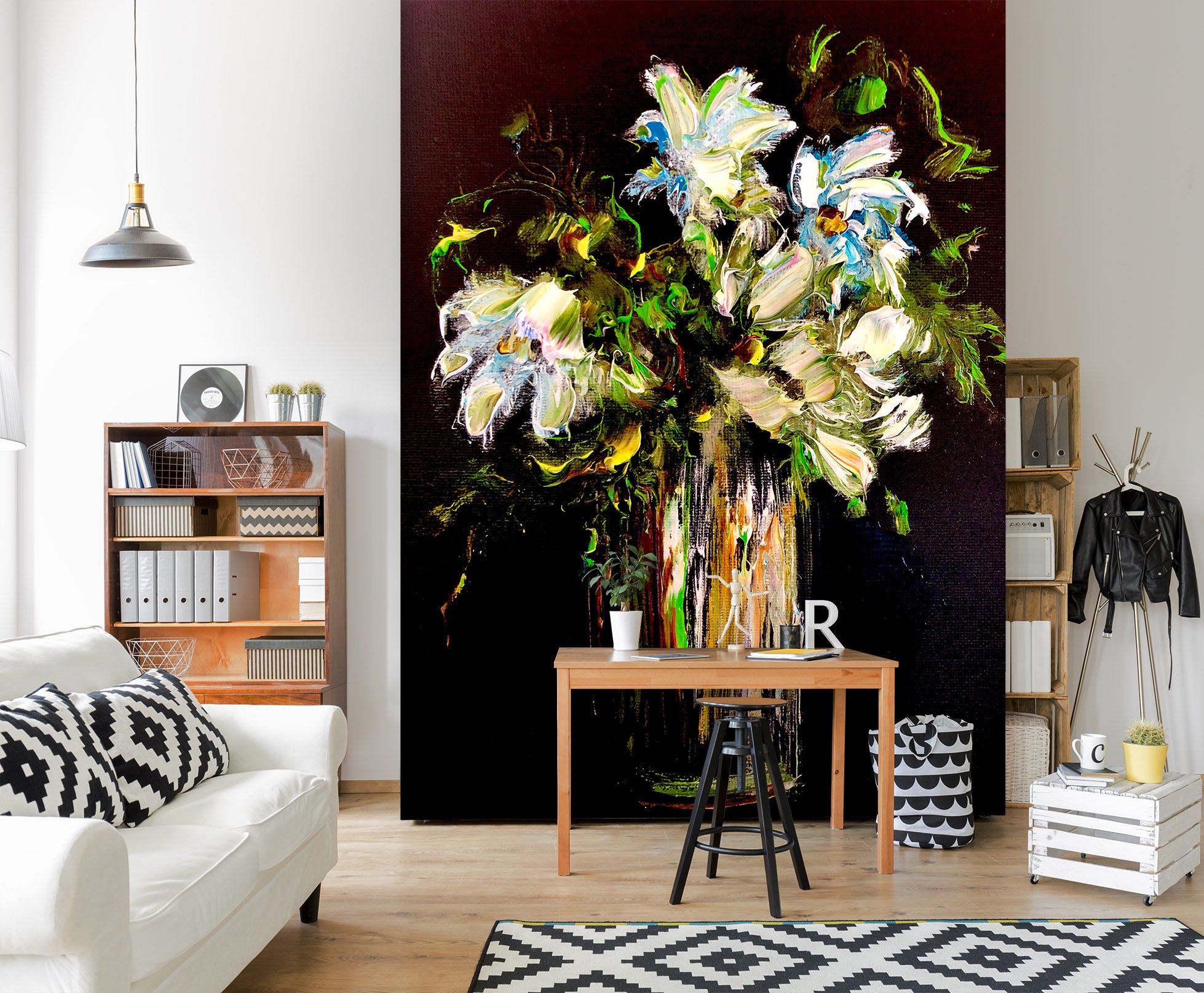 3D Painted Bouquet 292 Skromova Marina Wall Mural Wall Murals