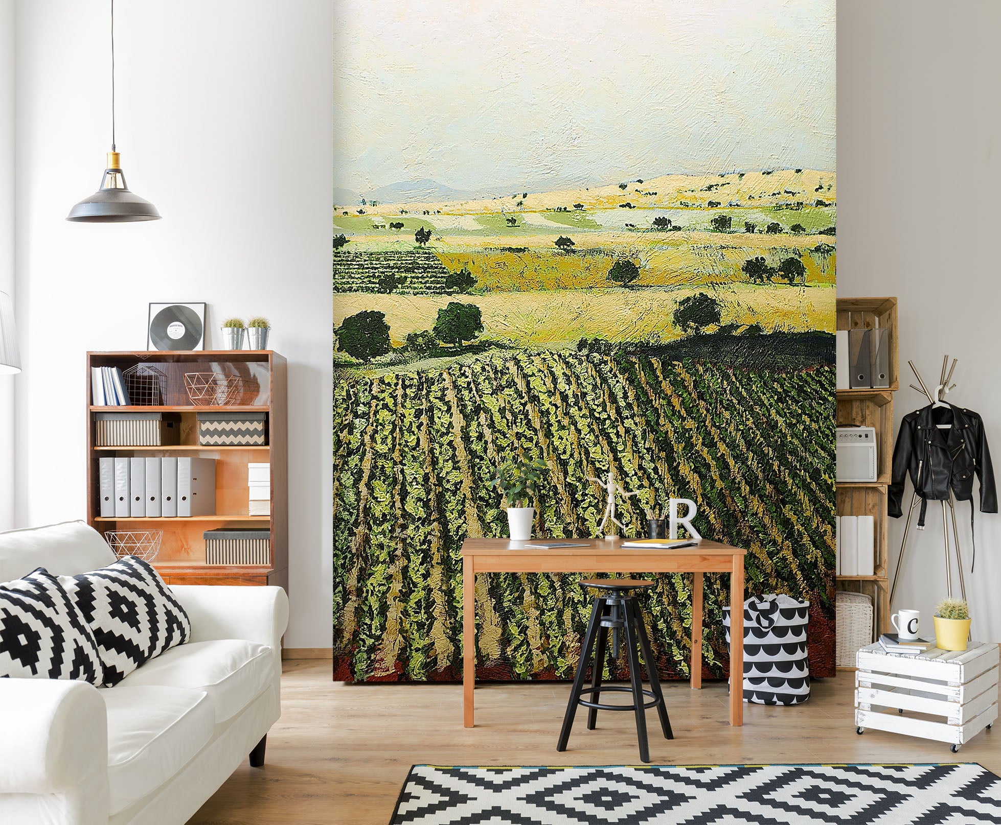 3D Golden Field 253 Allan P. Friedlander Wall Mural Wall Murals