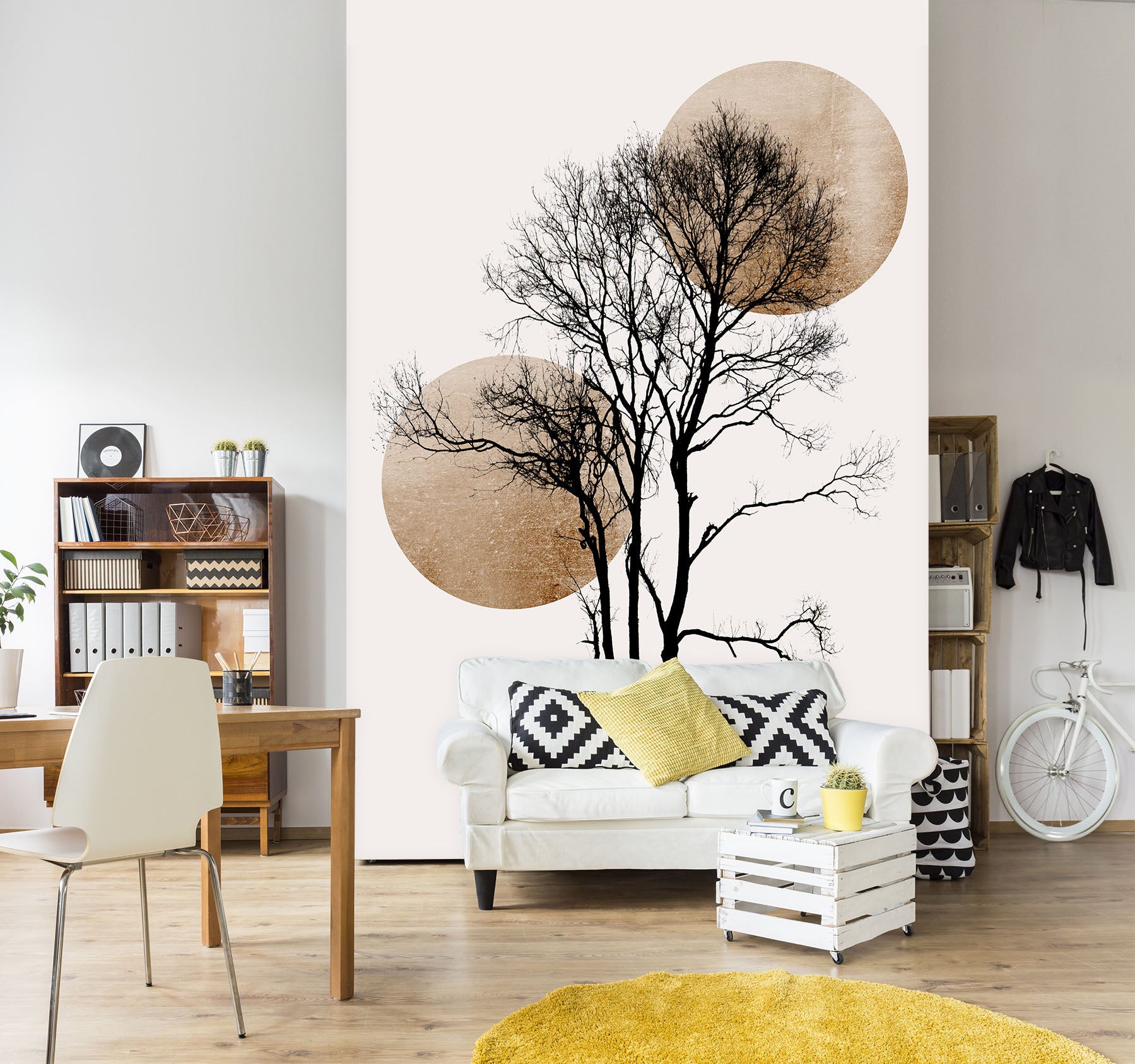 3D Sunrise Tree Branch 1514 Boris Draschoff Wall Mural Wall Murals
