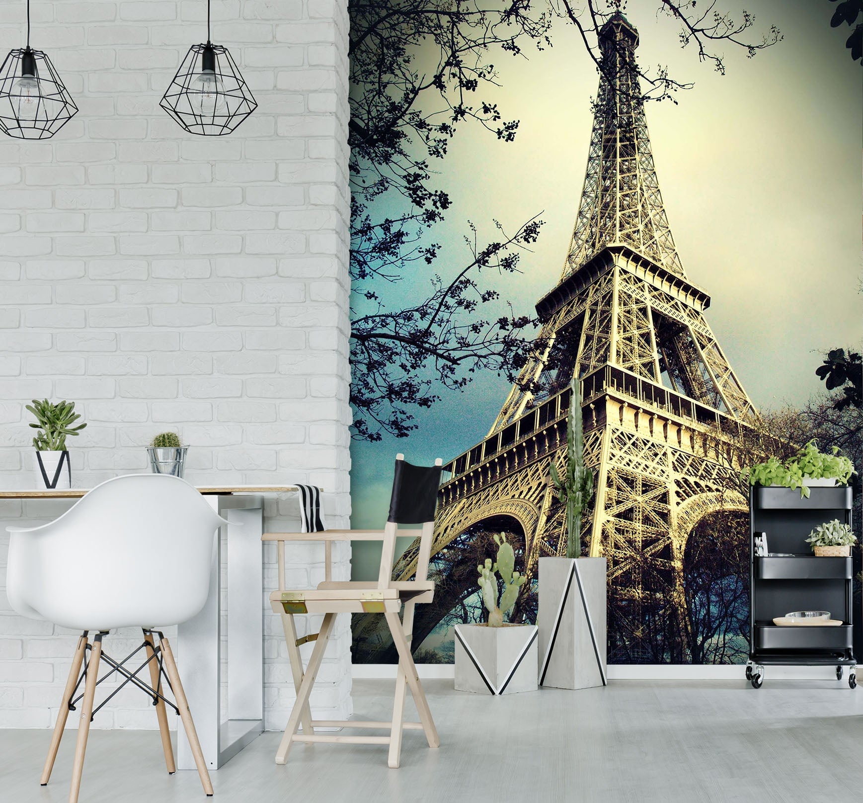 3D Eiffel Tower 103 Wall Murals Wallpaper AJ Wallpaper 