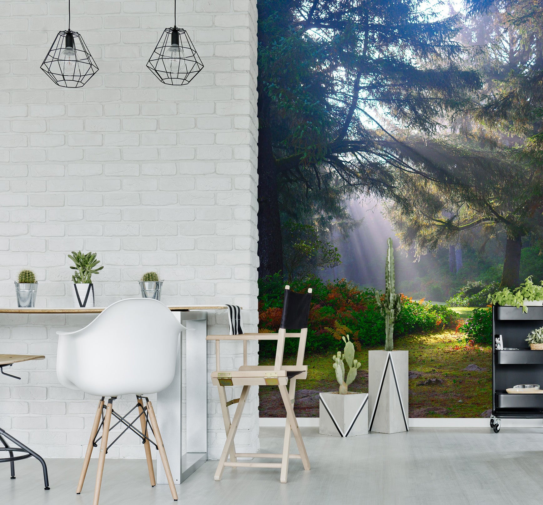 3D Sunny Forest 2096 Wall Murals