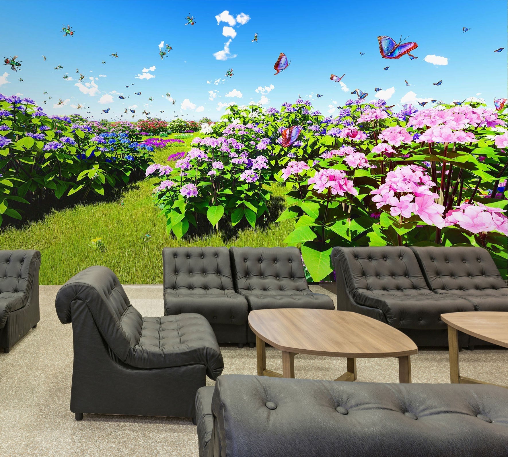 3D Butterfly Group 26 Wall Murals Wallpaper AJ Wallpaper 2 