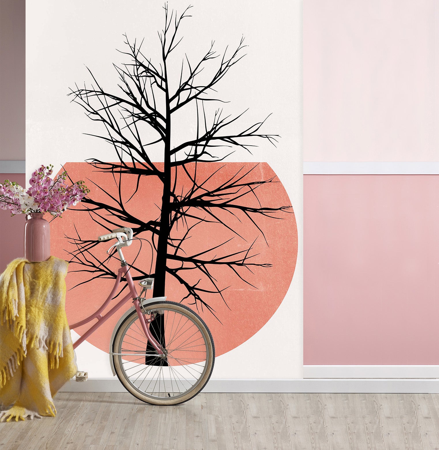 3D Twig Moon 1446 Boris Draschoff Wall Mural Wall Murals