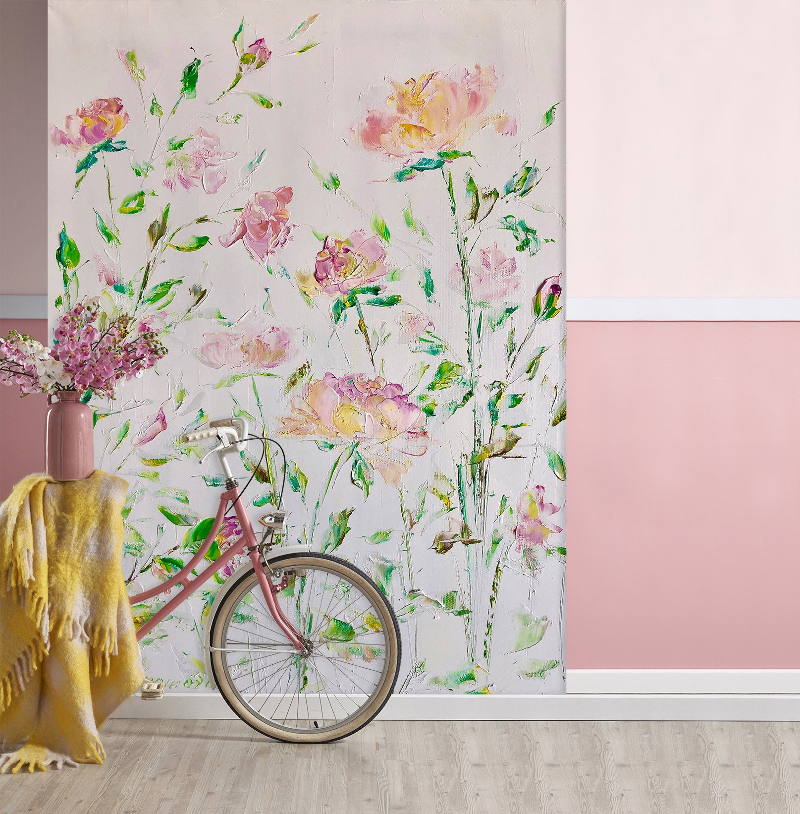 3D Pink Flower 277 Skromova Marina Wall Mural Wall Murals