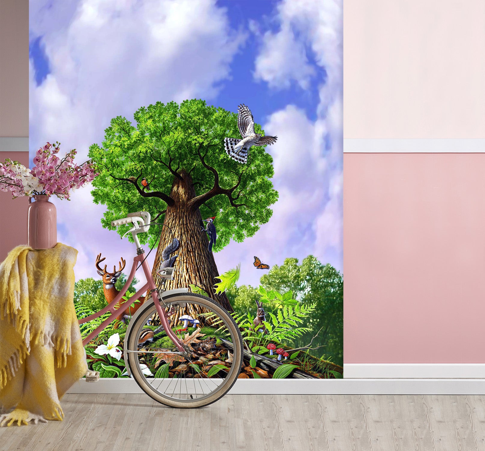 3D Tree of Life 1418 Jerry LoFaro Wall Mural Wall Murals