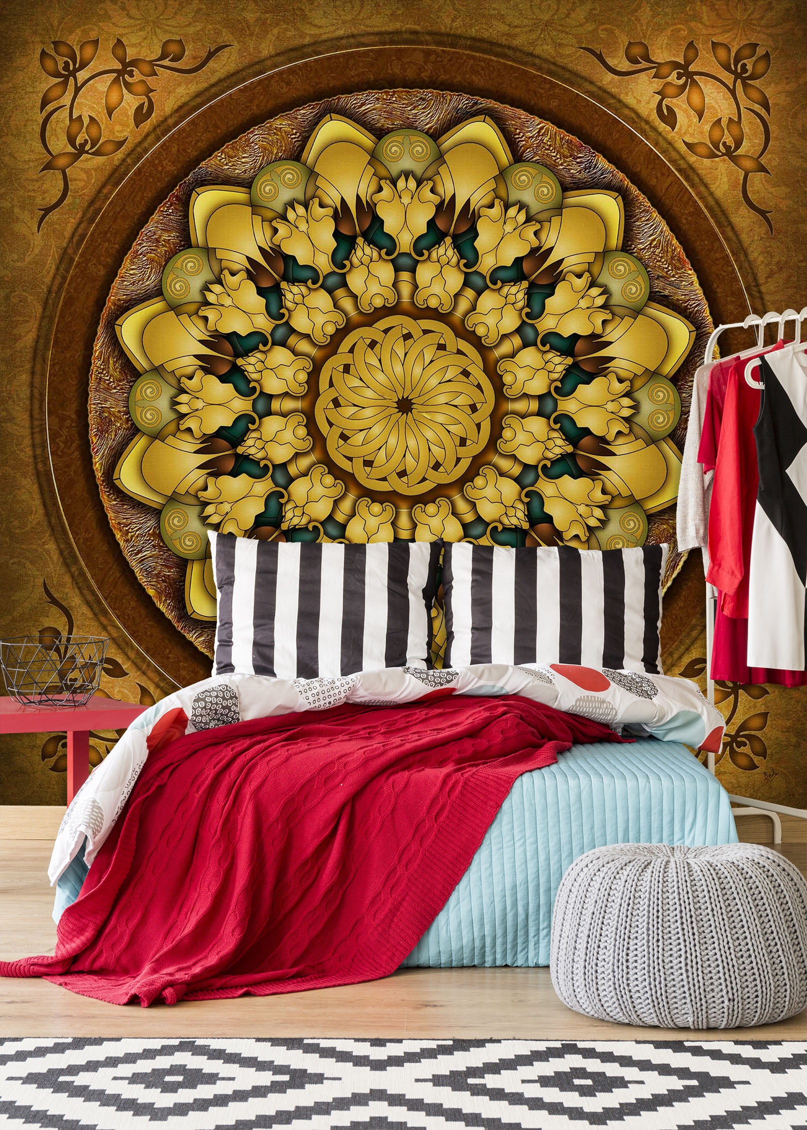 3D Round Pattern 1754 Wall Murals