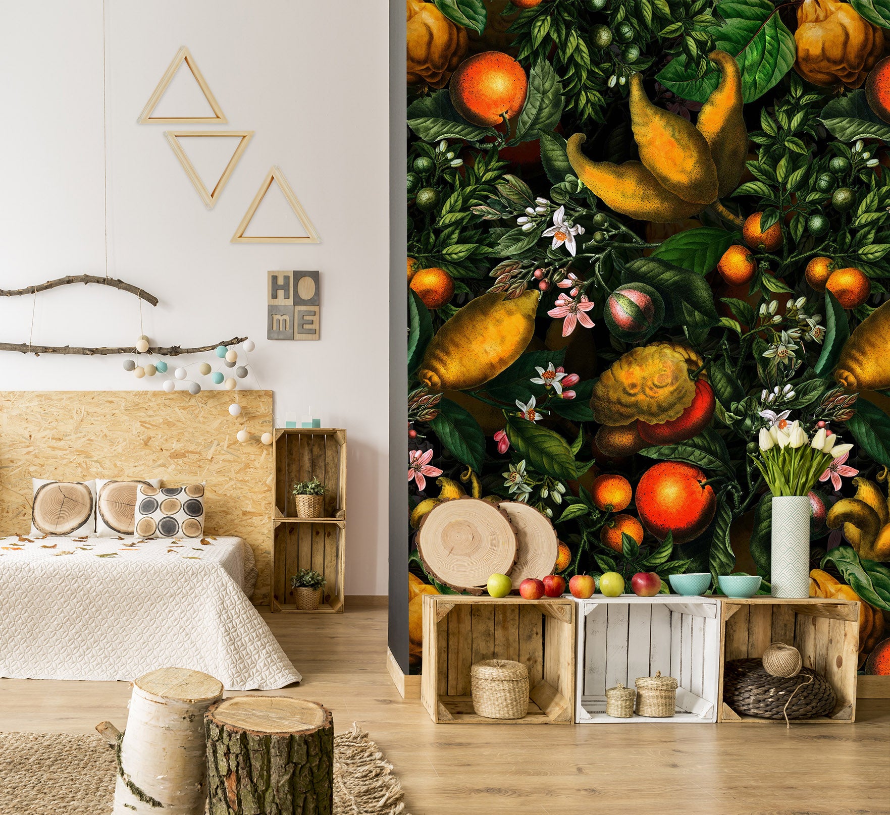 3D Golden Fruit 181 Uta Naumann Wall Mural Wall Murals