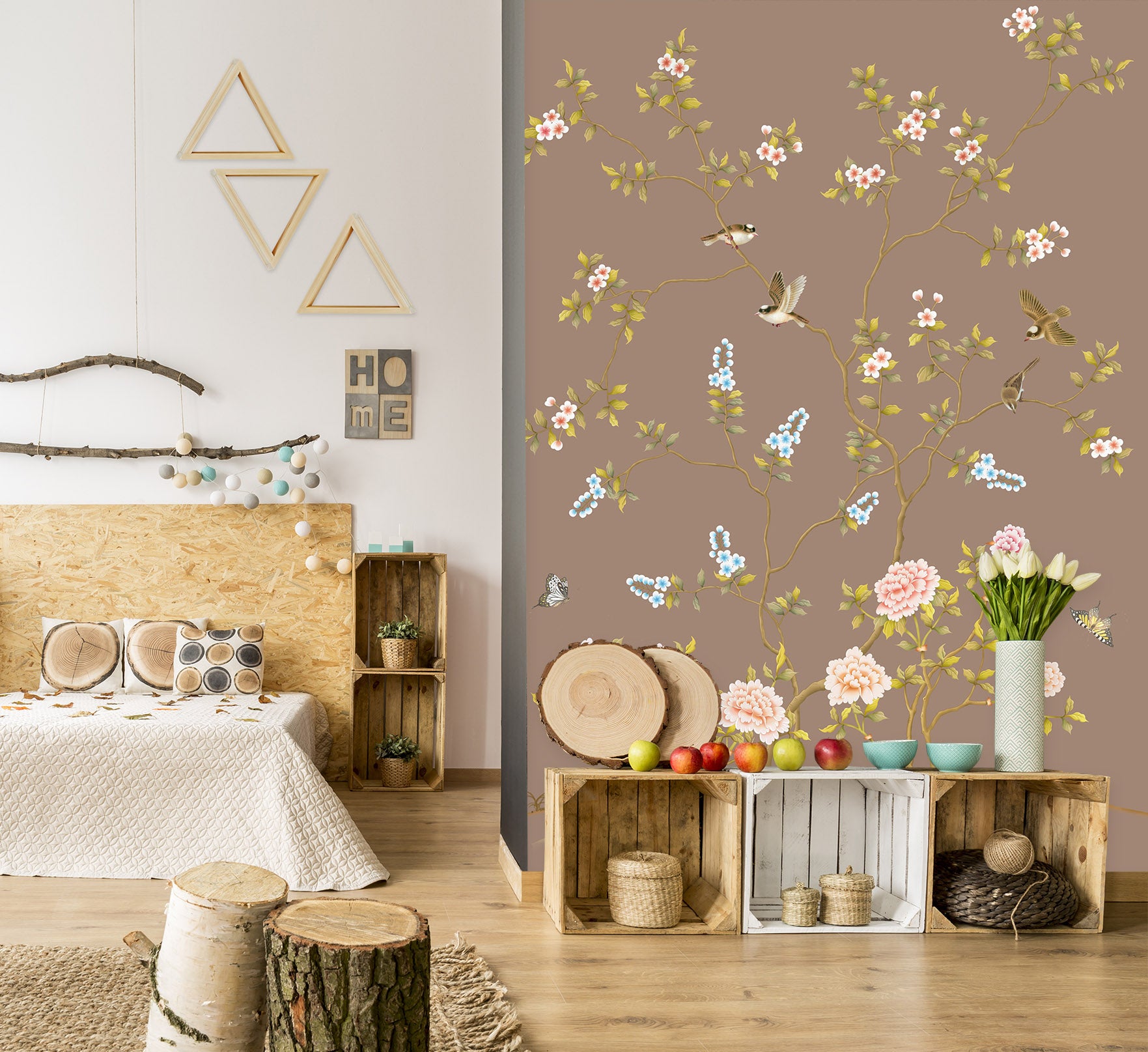 3D Bird Chinese Pattern 1638 Wall Murals