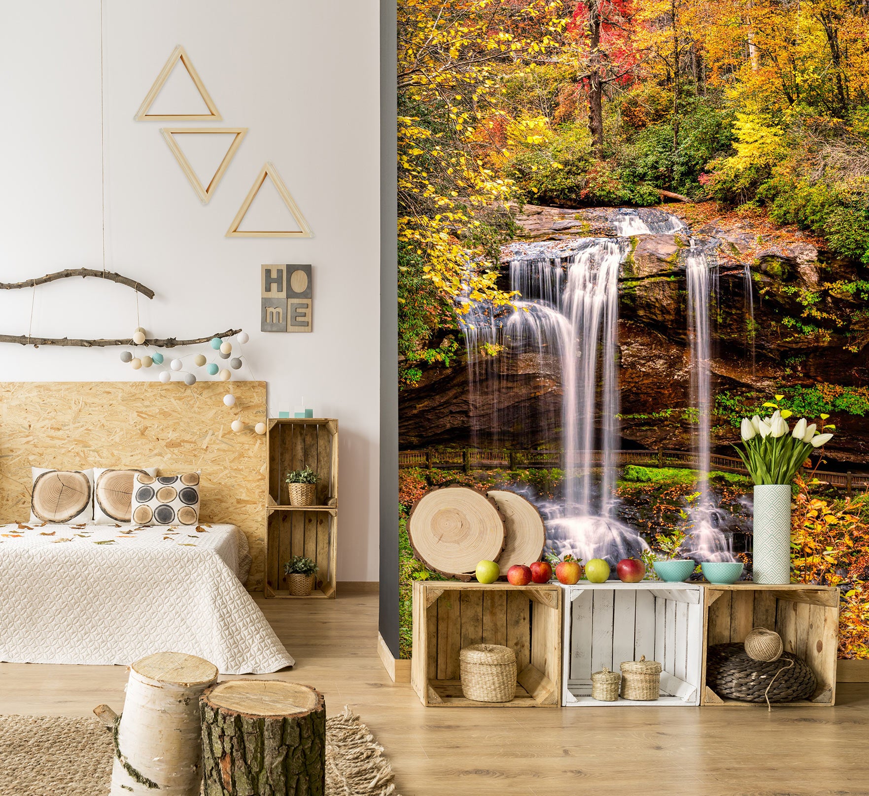 3D Autumn Forest 14 Beth Sheridan Wall Mural Wall Murals
