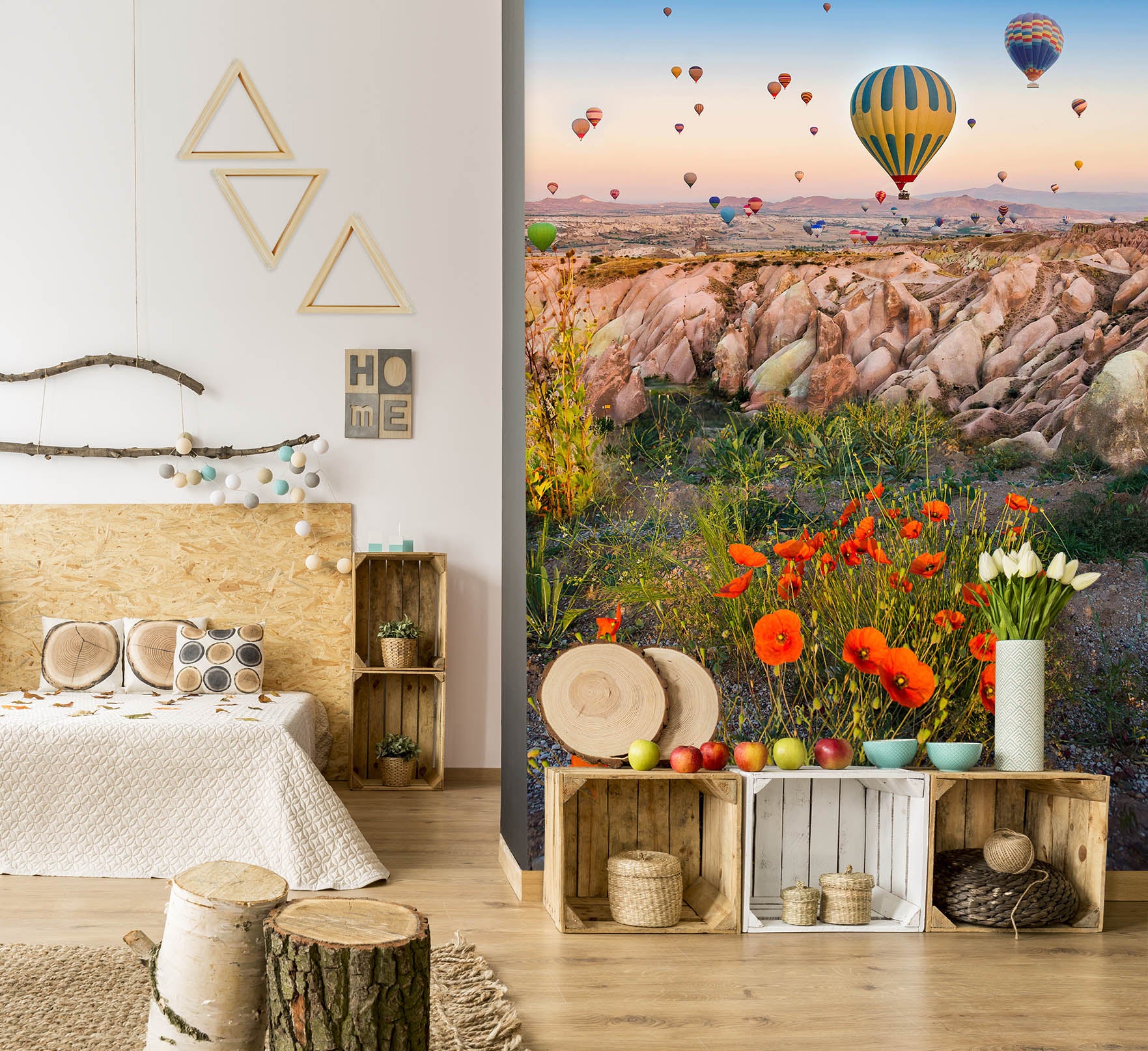3D Hot Air Balloon 57144 Wall Murals