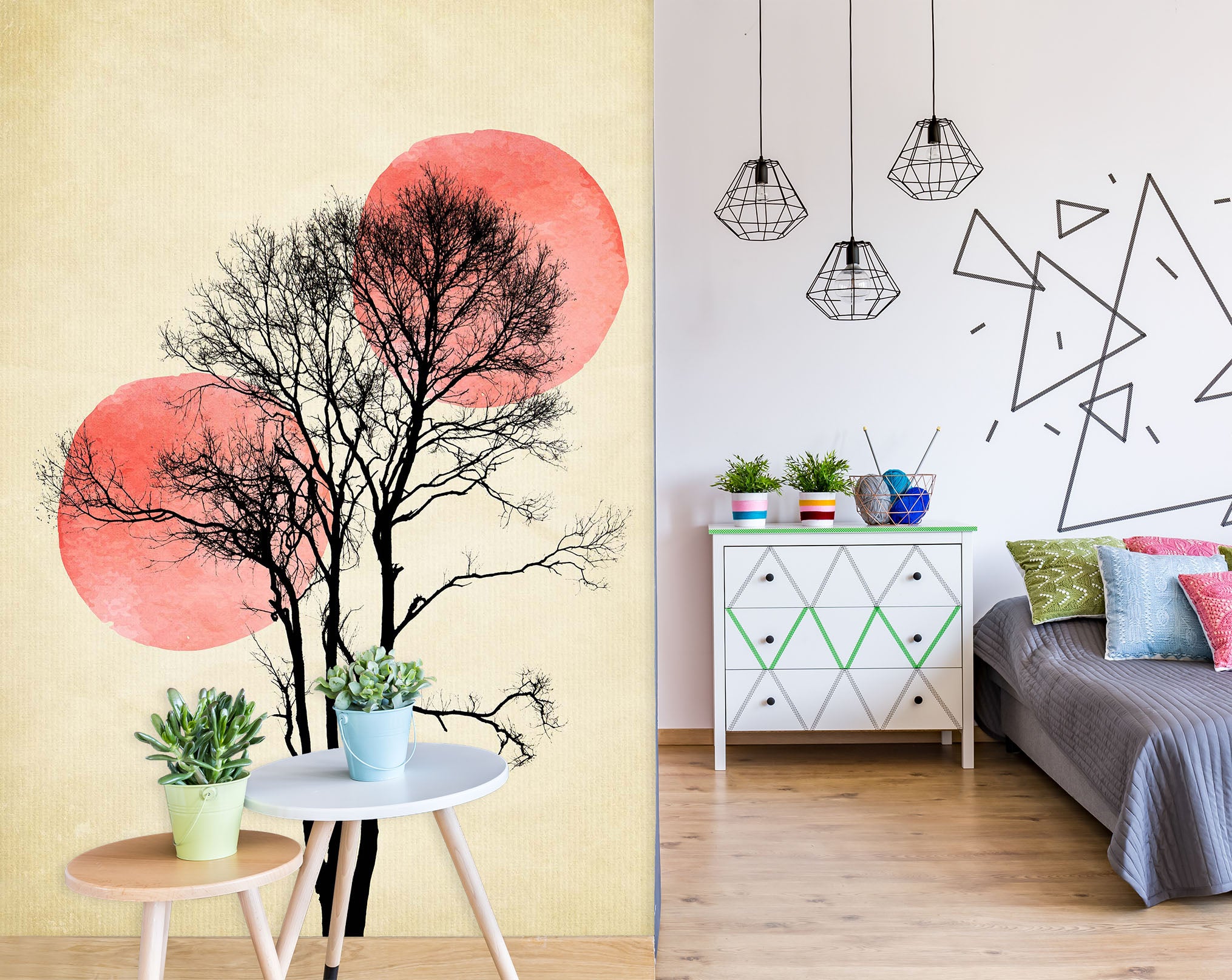 3D Moon Hiding 1411 Boris Draschoff Wall Mural Wall Murals