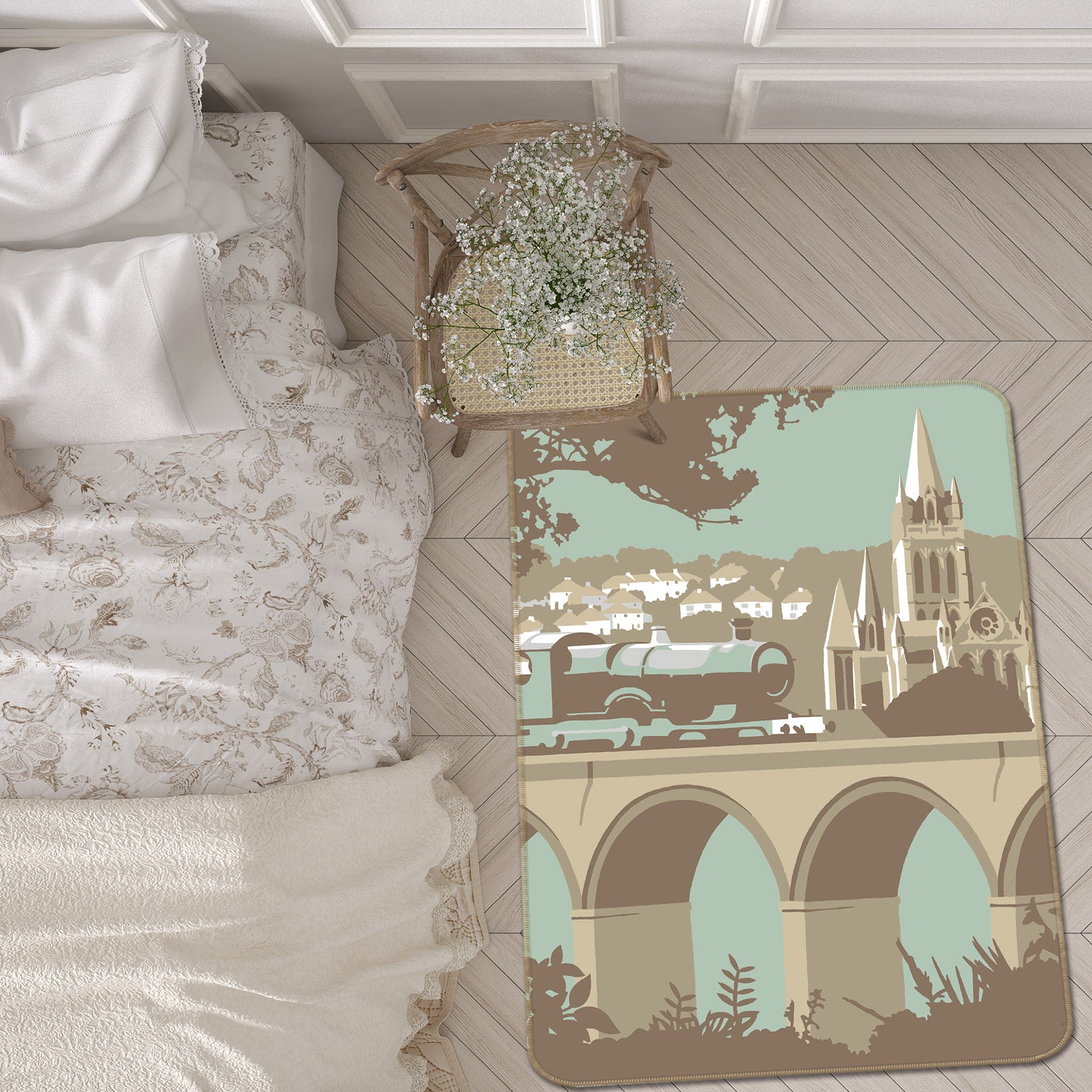 3D Truro 1161 Steve Read Rug Non Slip Rug Mat