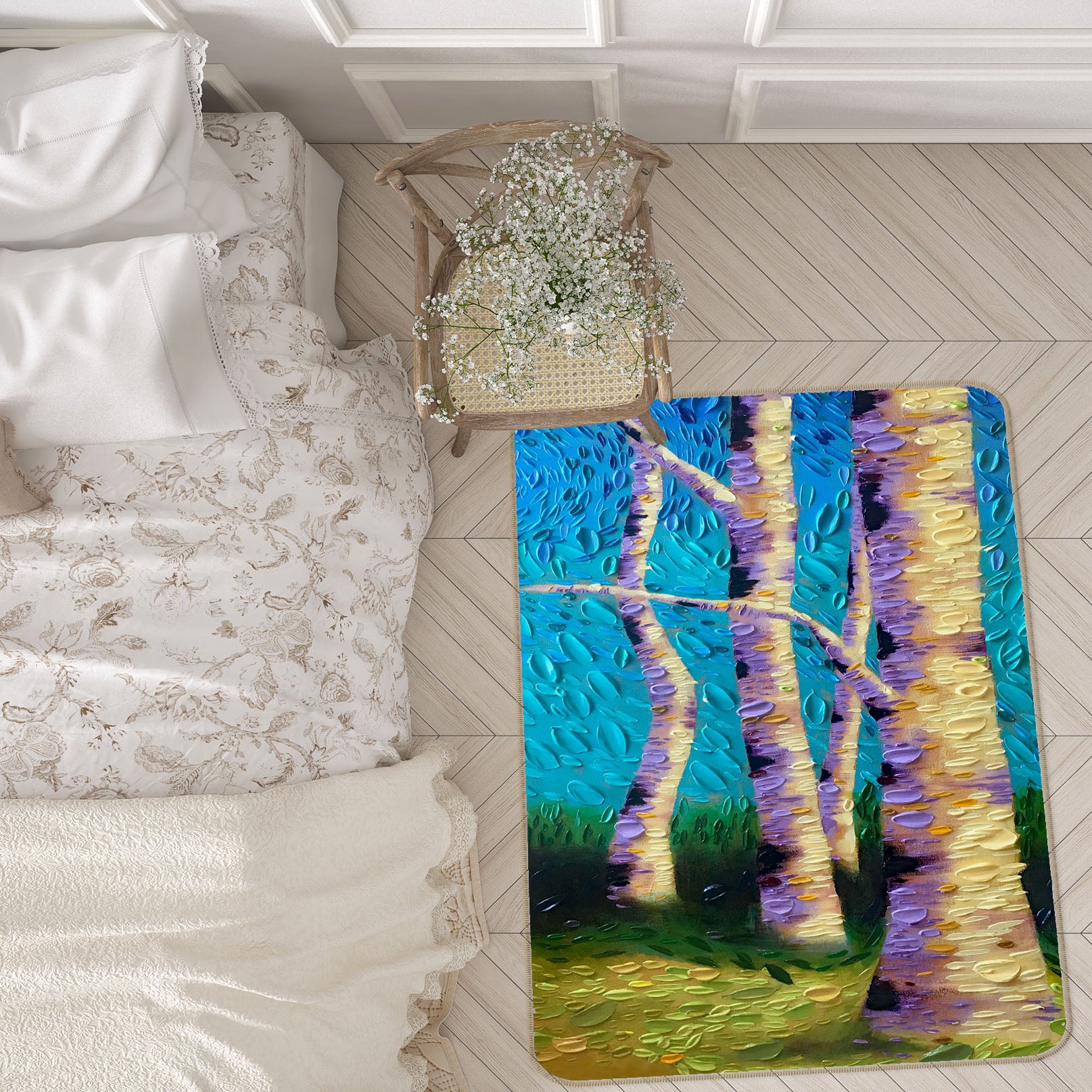 3D Garden Mystery Panel 1028 Dena Tollefson Rug Non Slip Rug Mat