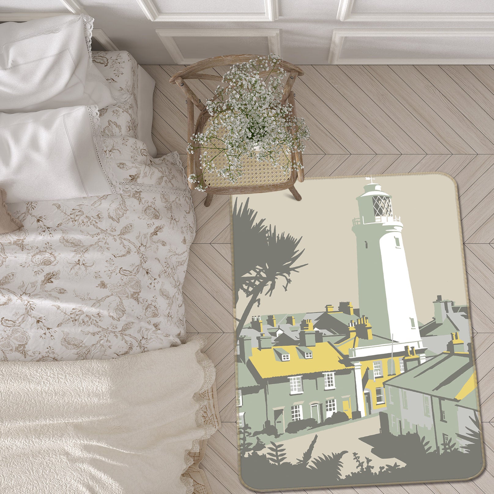 3D Sole Bay Inn 1145 Steve Read Rug Non Slip Rug Mat