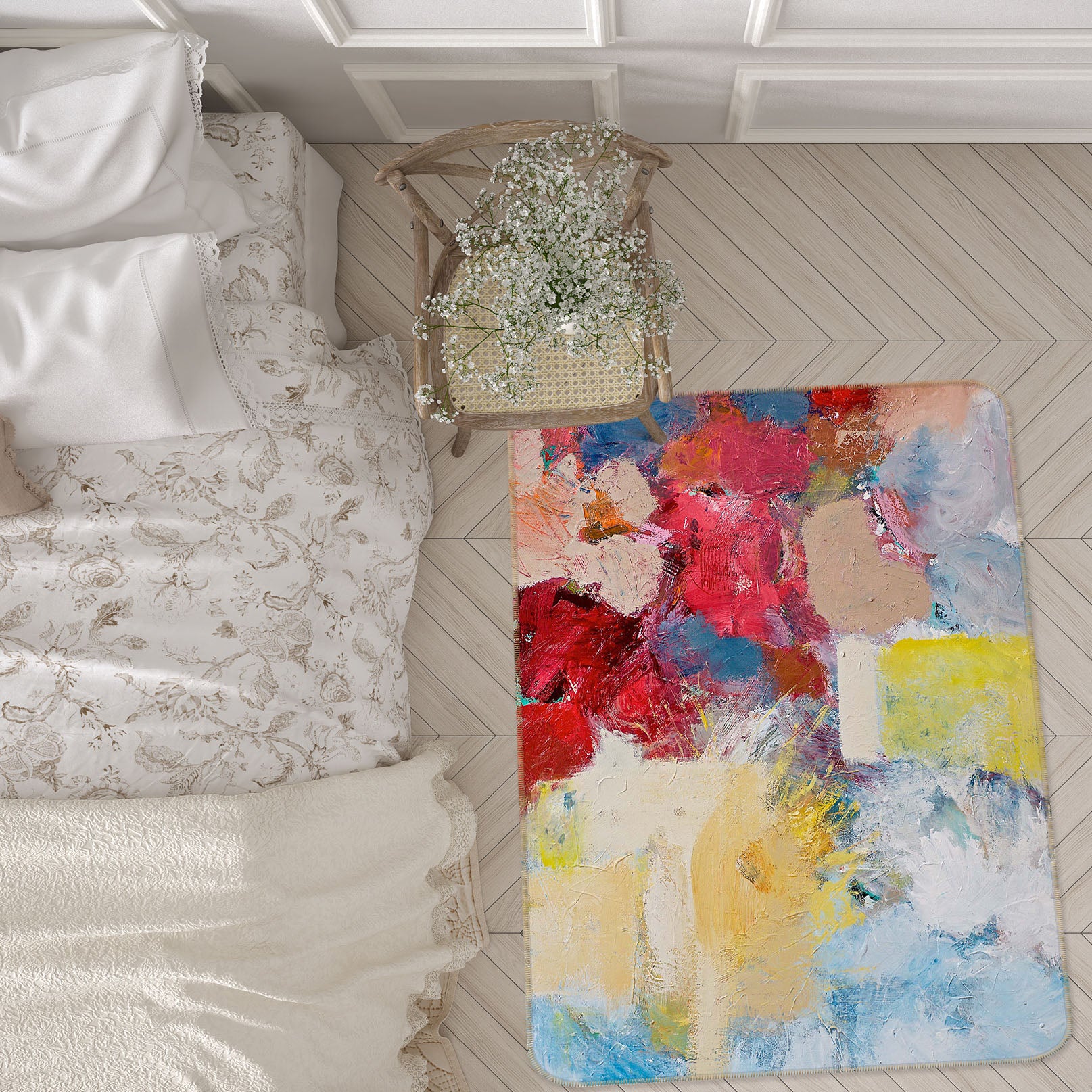 3D Color Graffiti 3001 Allan P. Friedlander Rug Non Slip Rug Mat