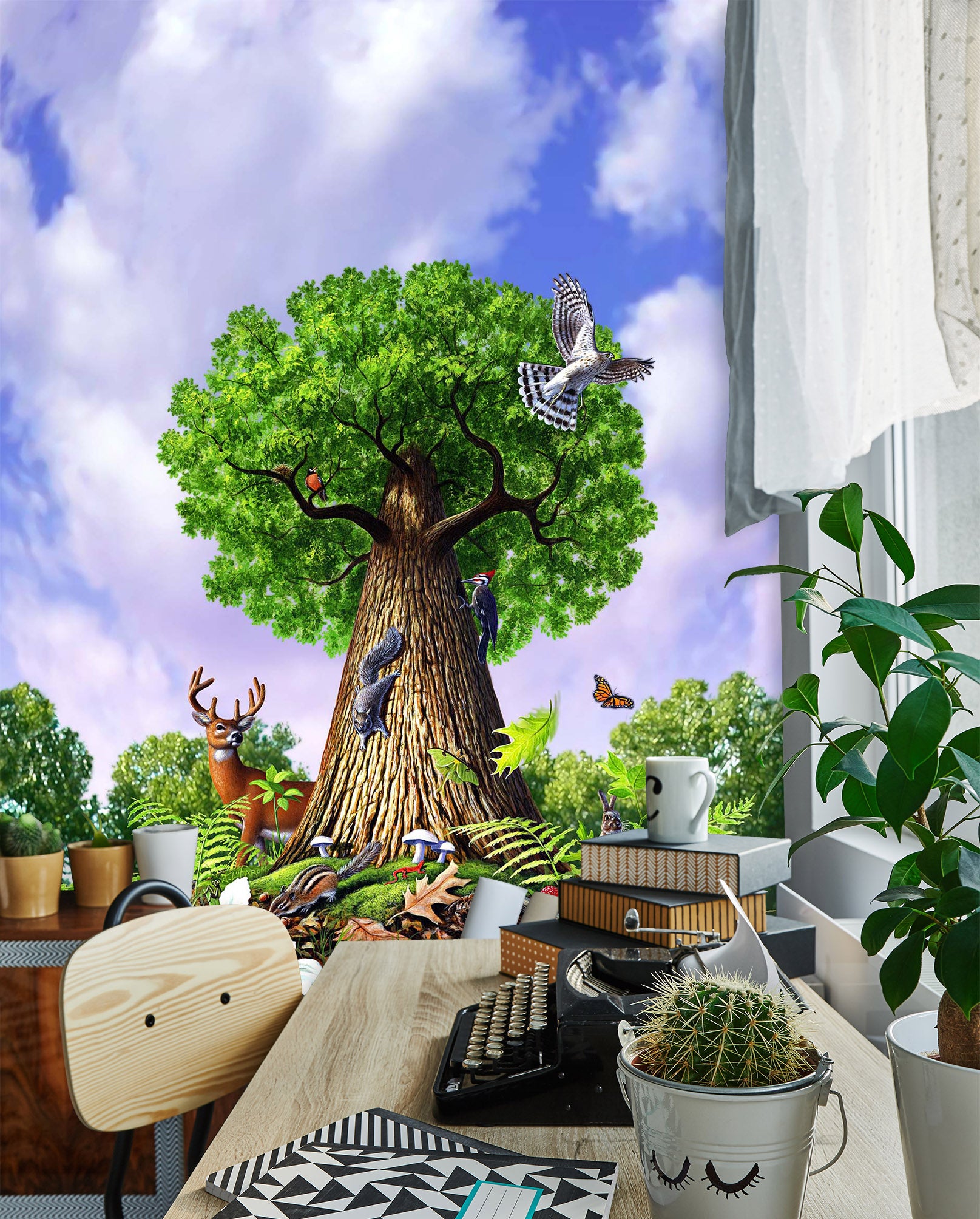 3D Tree of Life 1418 Jerry LoFaro Wall Mural Wall Murals