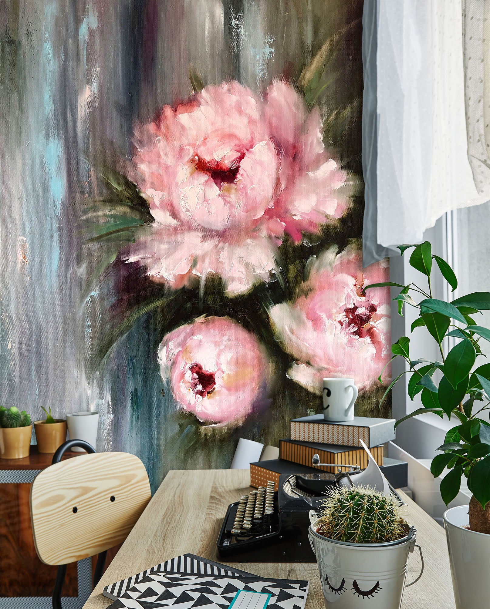 3D Pink Flower 298 Skromova Marina Wall Mural Wall Murals