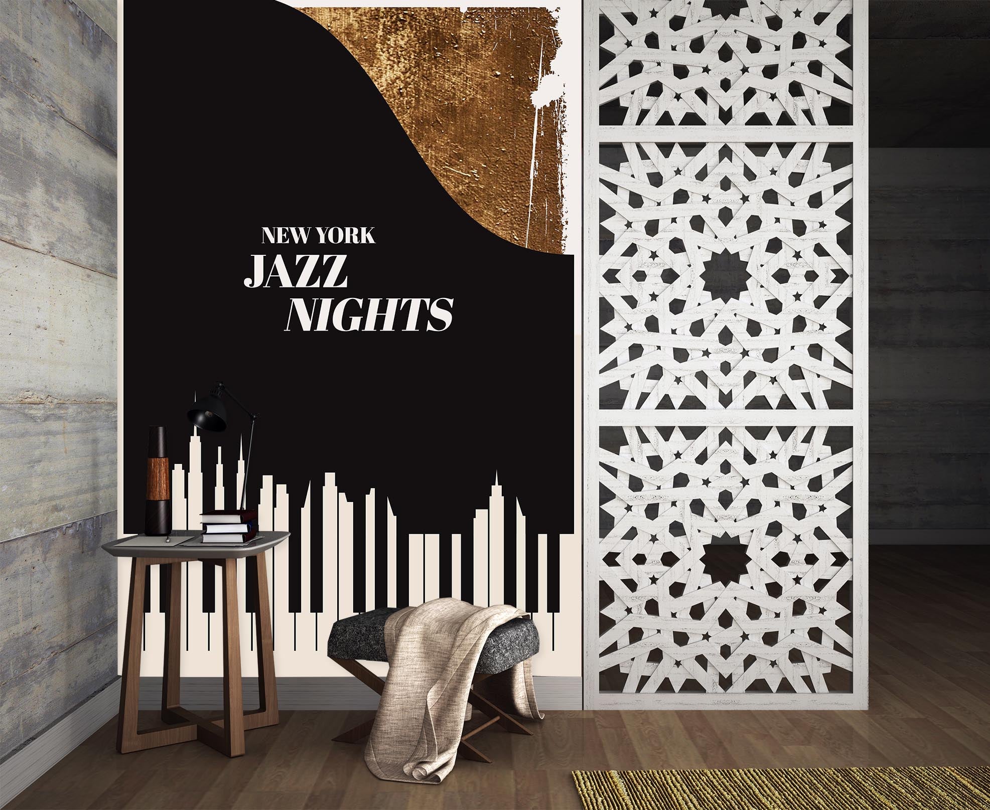 3D Yellow Geometry 1466 Boris Draschoff Wall Mural Wall Murals