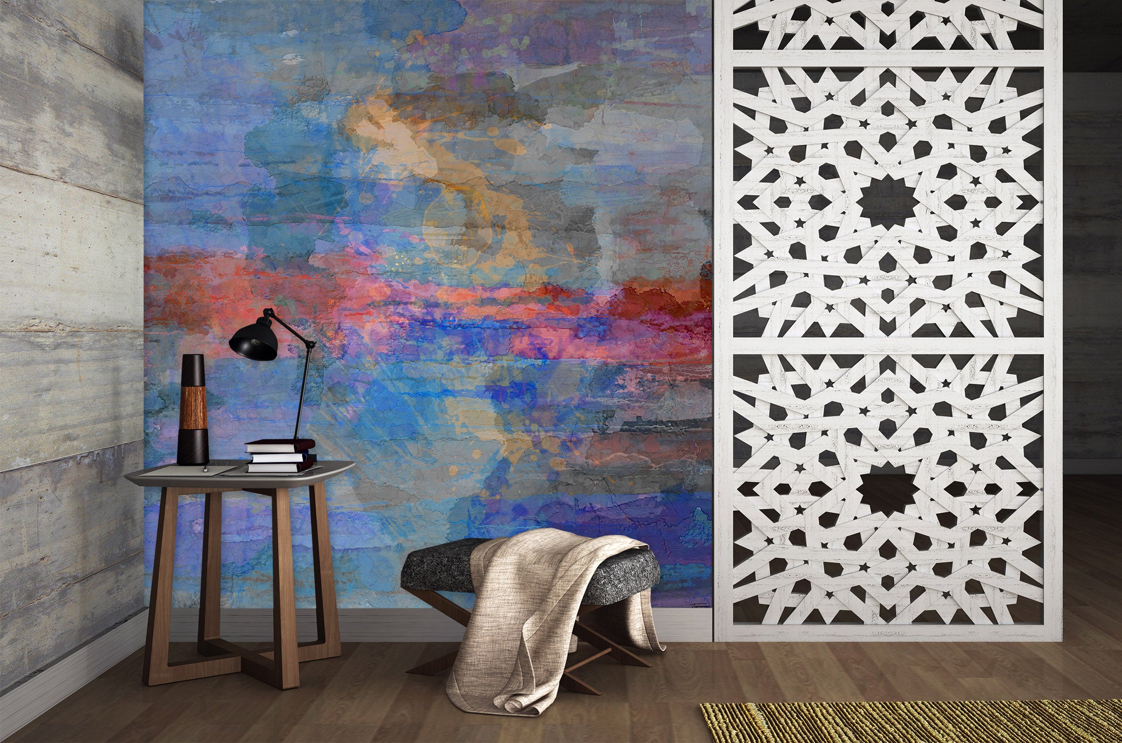 3D Sea Dusk 1526 Michael Tienhaara Wall Mural Wall Murals