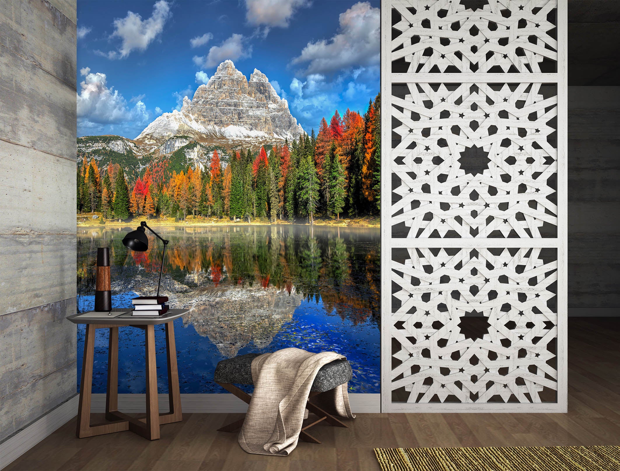 3D Forest Lake 1459 Marco Carmassi Wall Mural Wall Murals