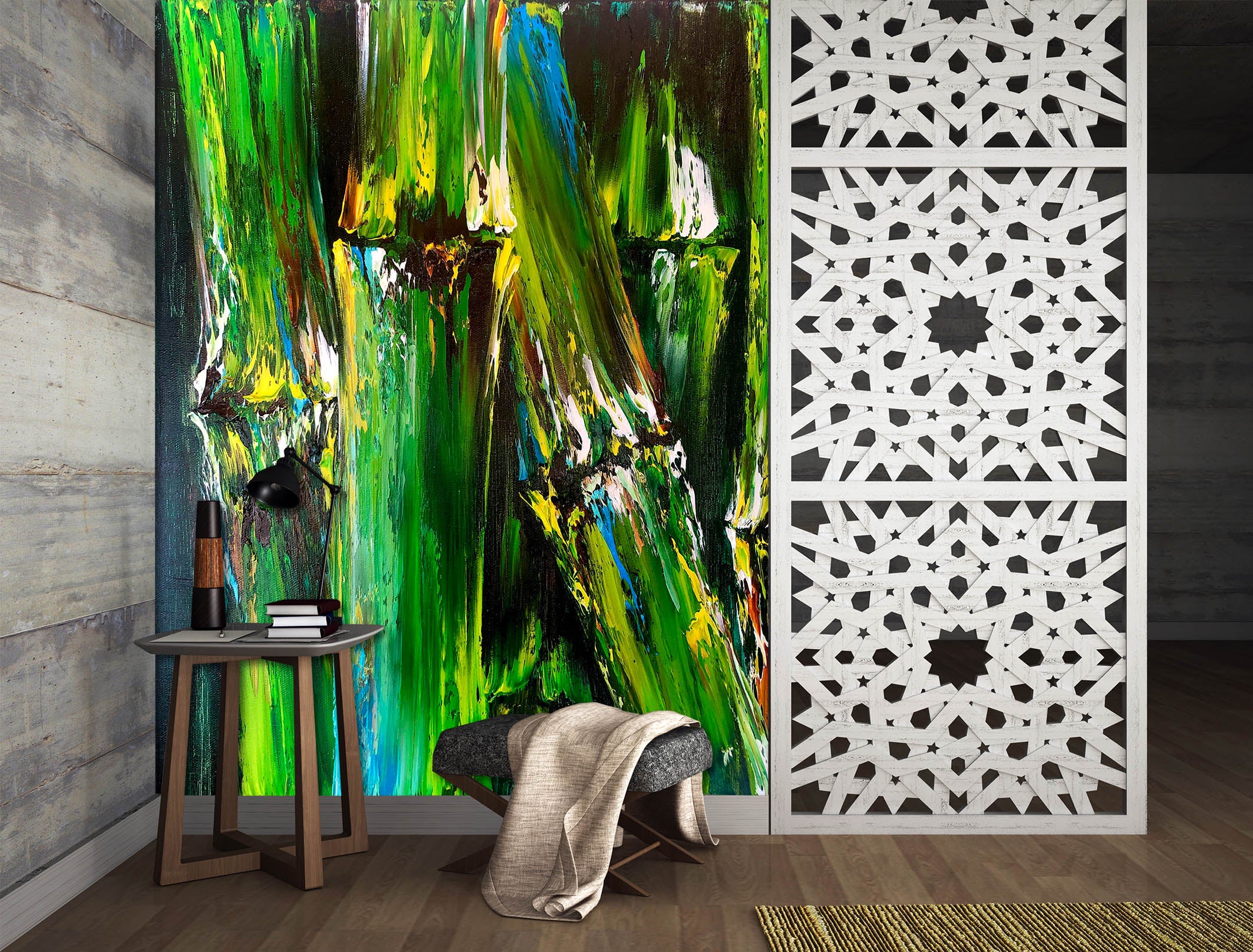 3D Painted Bamboo 261 Skromova Marina Wall Mural Wall Murals
