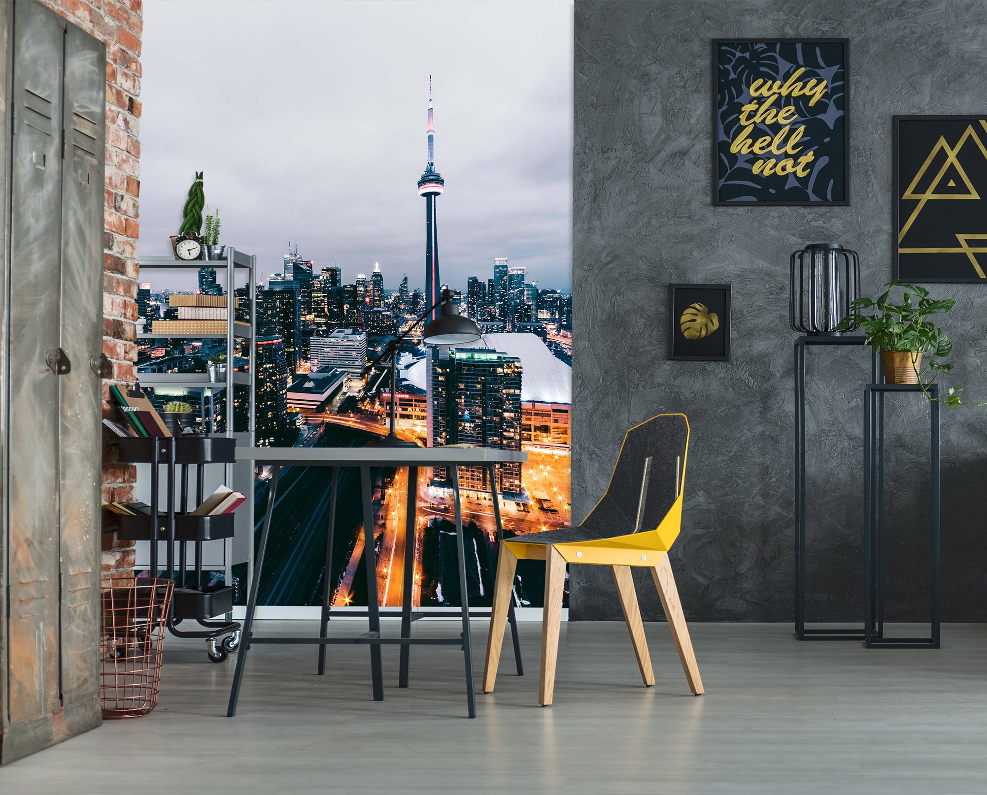 3D City Lights 2090 Wall Murals