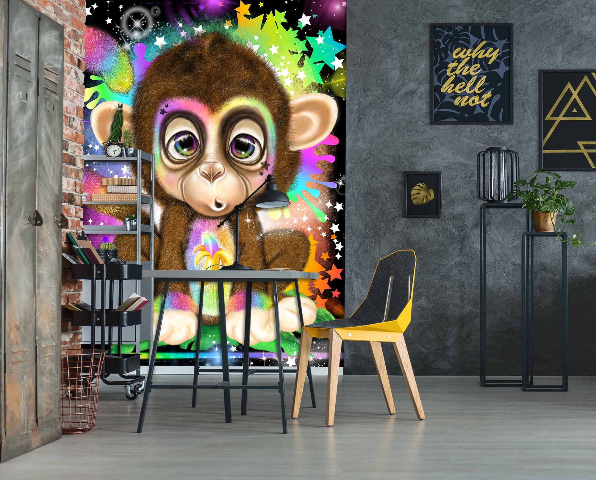 3D Cartoon Monkey 8459 Sheena Pike Wall Mural Wall Murals