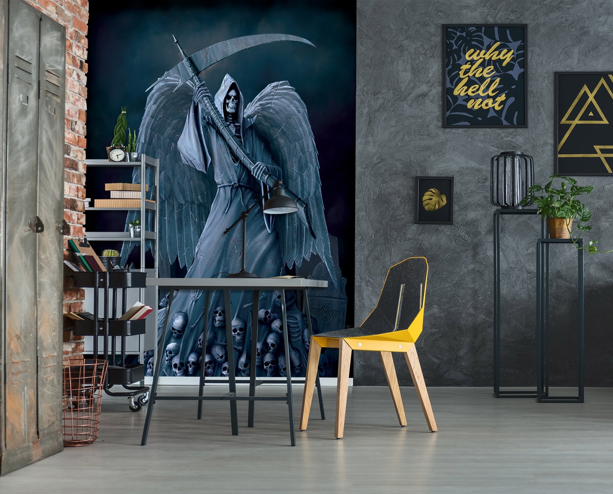 3D Black Angel 1506 Wall Murals Exclusive Designer Vincent Wallpaper AJ Wallpaper 