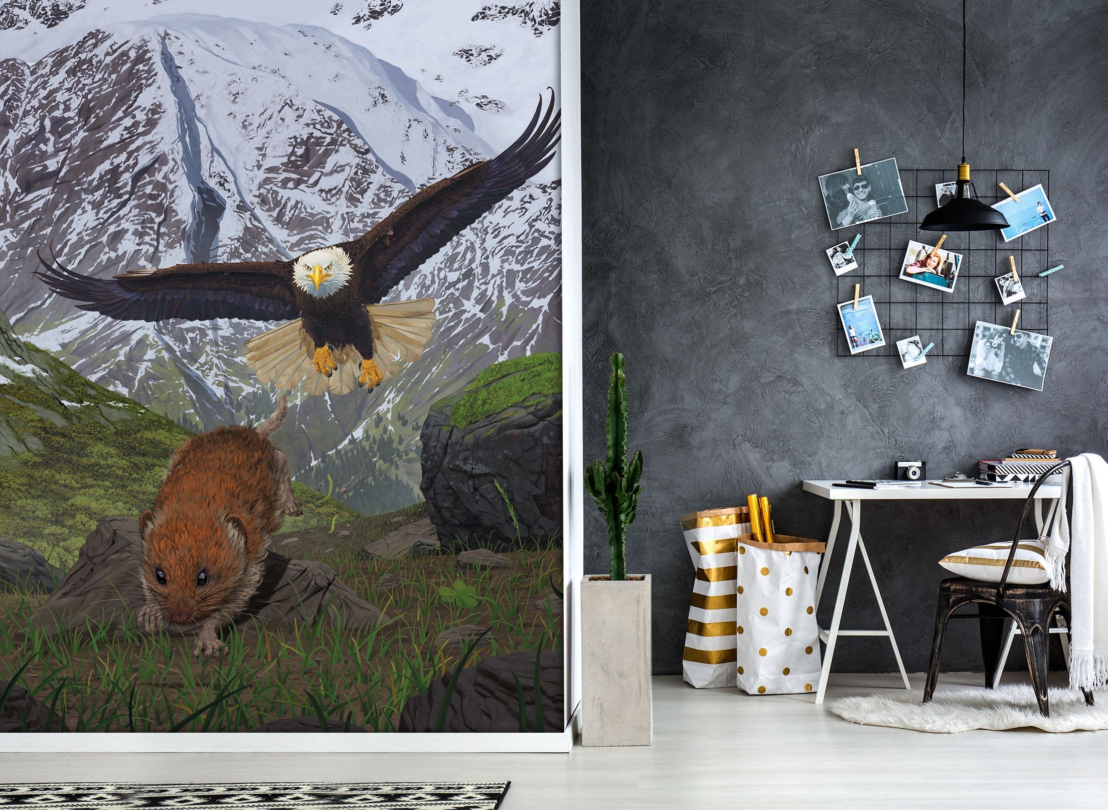 3D Eagle 1406 Wall Murals Exclusive Designer Vincent Wallpaper AJ Wallpaper 