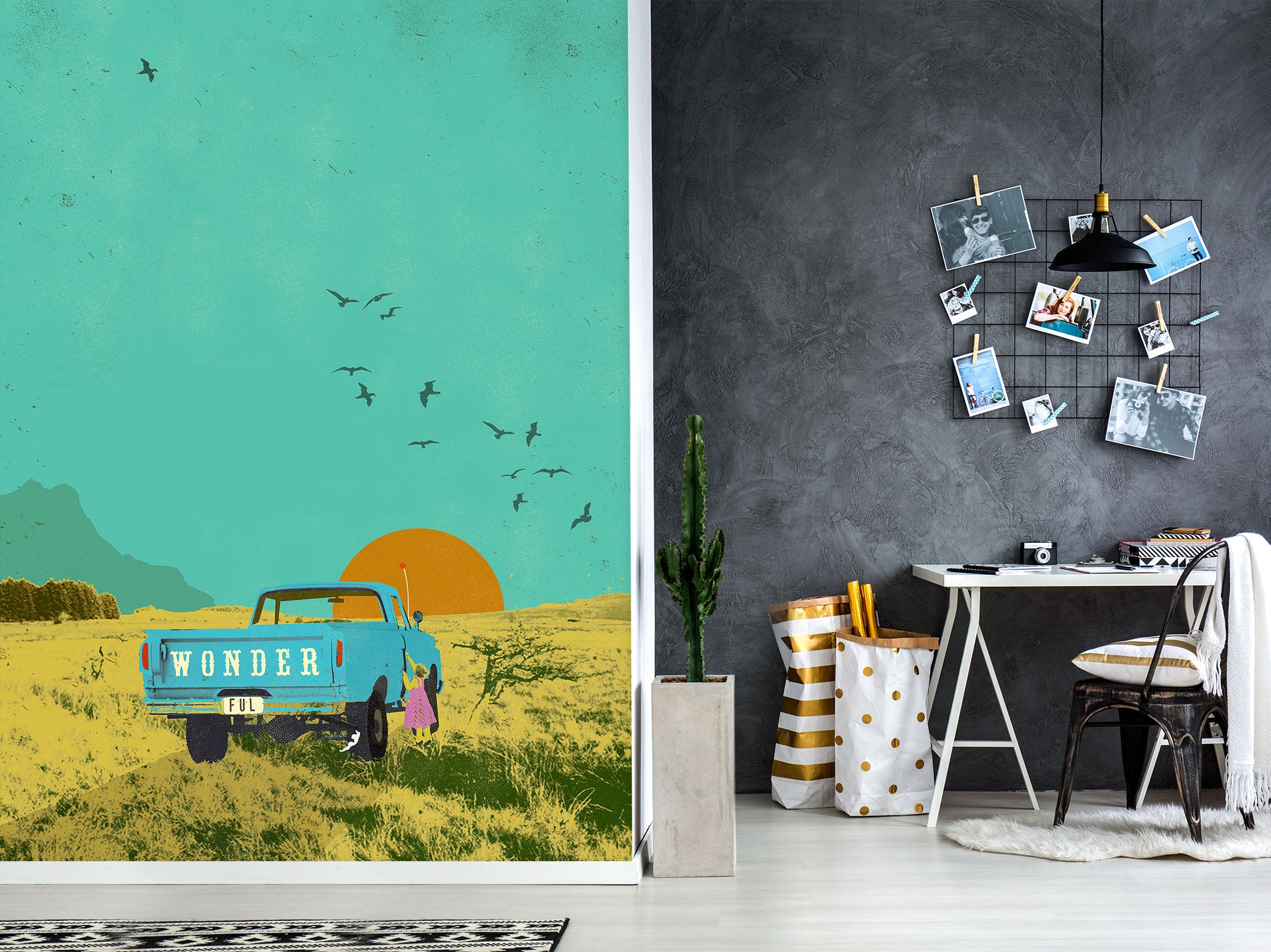 3D Wonderful 1420 Showdeer Wall Mural Wall Murals